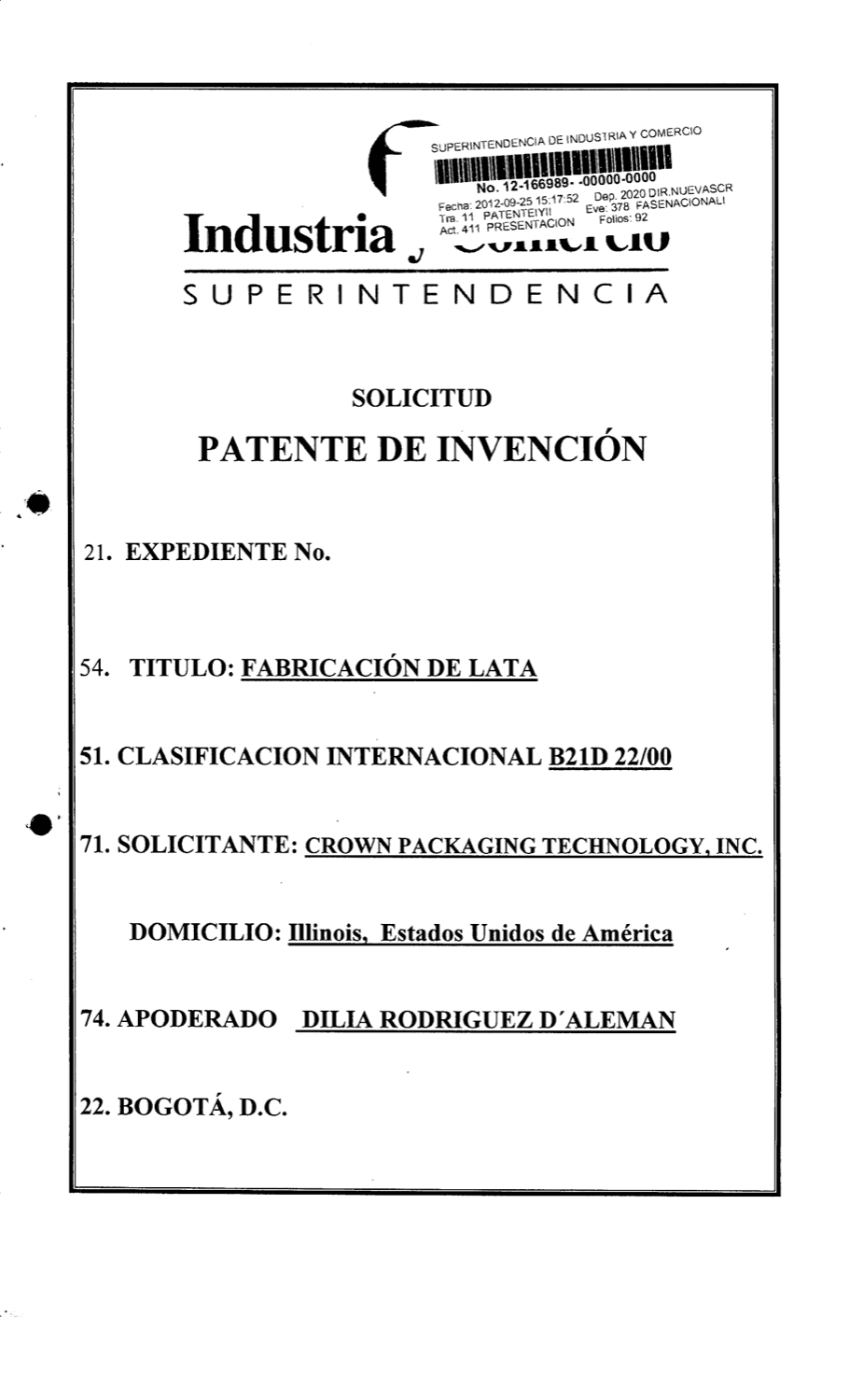 FABRICACIÓN DE LATA