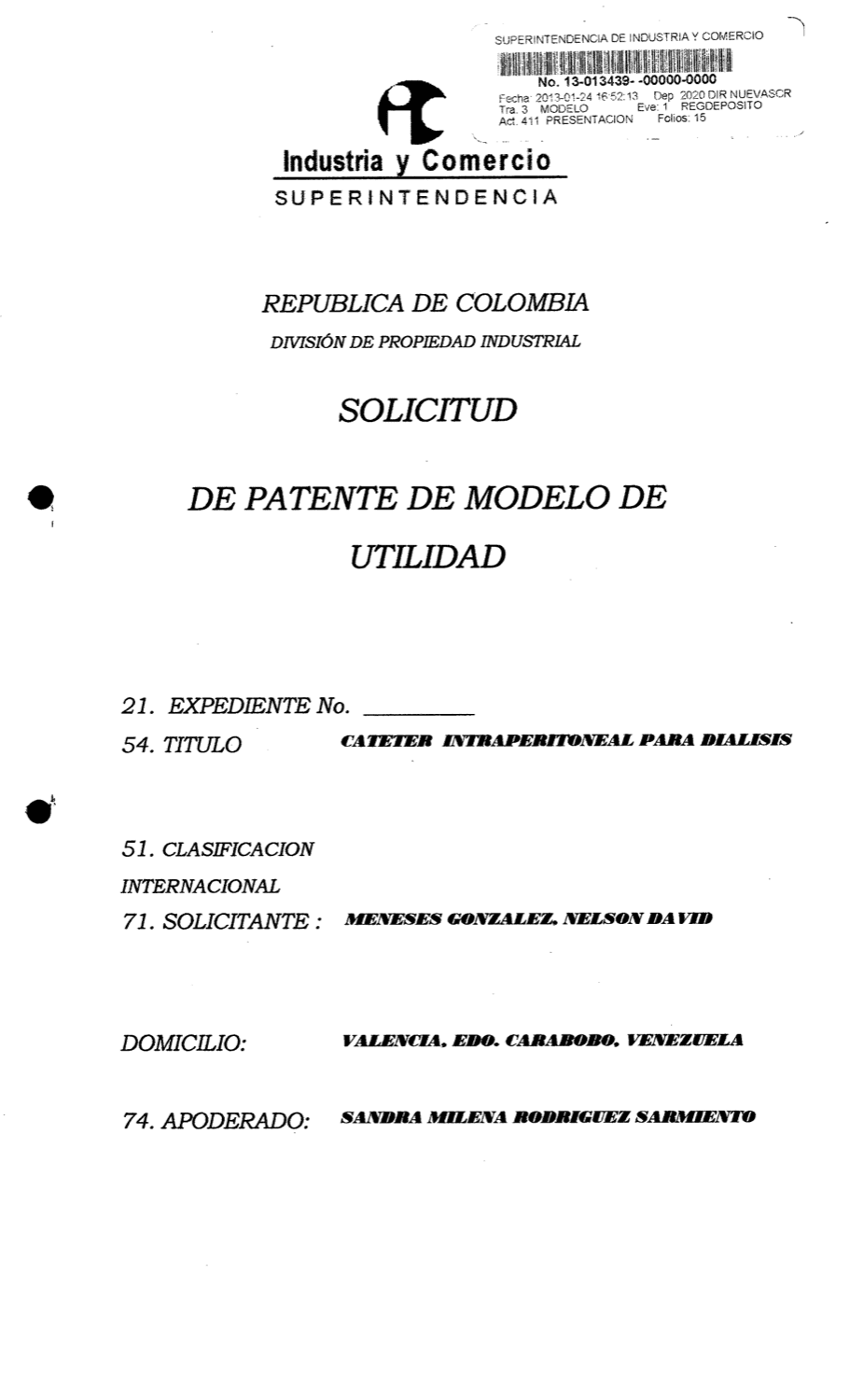 CATÉTER INTRAPERITONEAL CON CANALES DE DRENAJE PARA DIÁLISIS