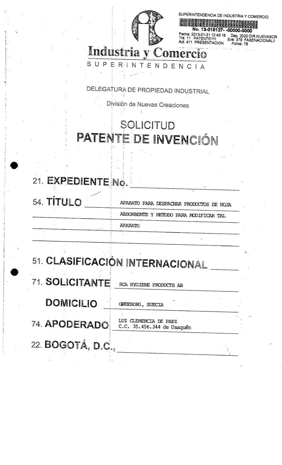 APARATO PARA DESPACHAR PRODUCTOS DE HOJA ABSORBENTE Y MÉTODO PARA MODIFICAR TAL APARATO