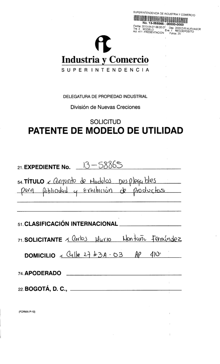DISPOSITIVO DE MÓDULOS DESPLEGABLES PARA PUBLICIDAD Y EXHIBICIÓN DE PRODUCTOS