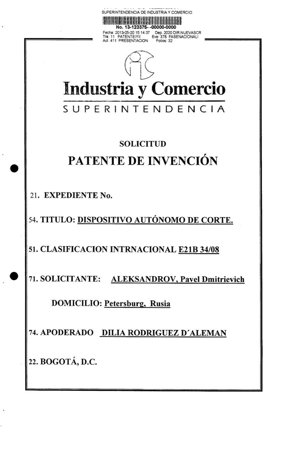 DISPOSITIVO AUTÓNOMO DE CORTE