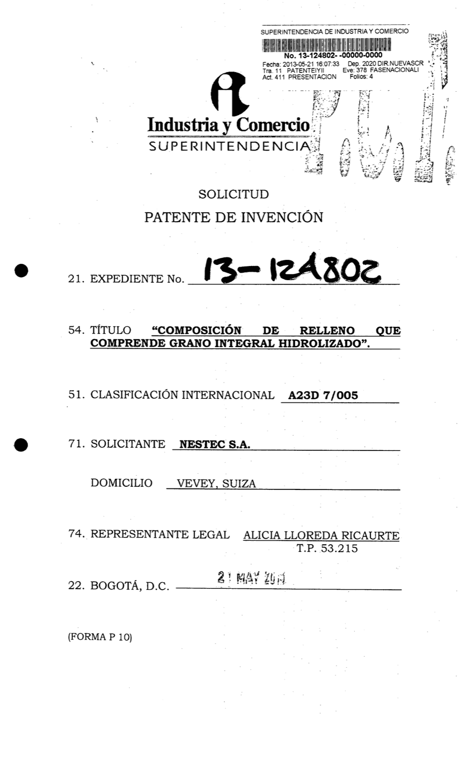 COMPOSICIÓN DE RELLENO QUE COMPRENDE GRANO INTEGRAL HIDROLIZADO