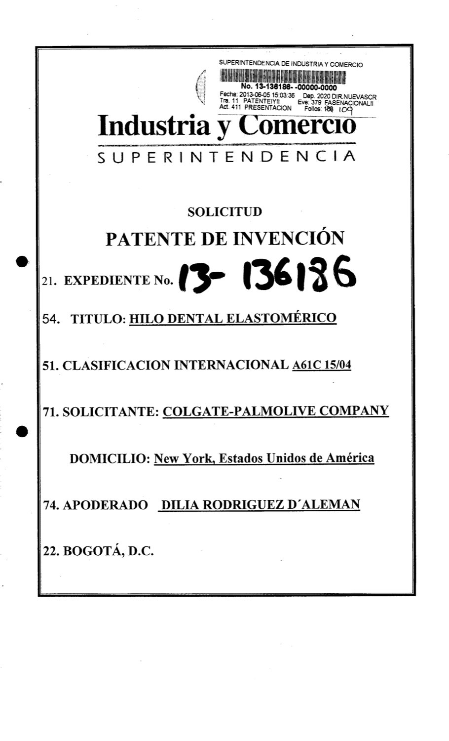 HILO DENTAL ELASTOMÉRICO QUE COMPRENDE PARTÍCULAS ABRASIVAS