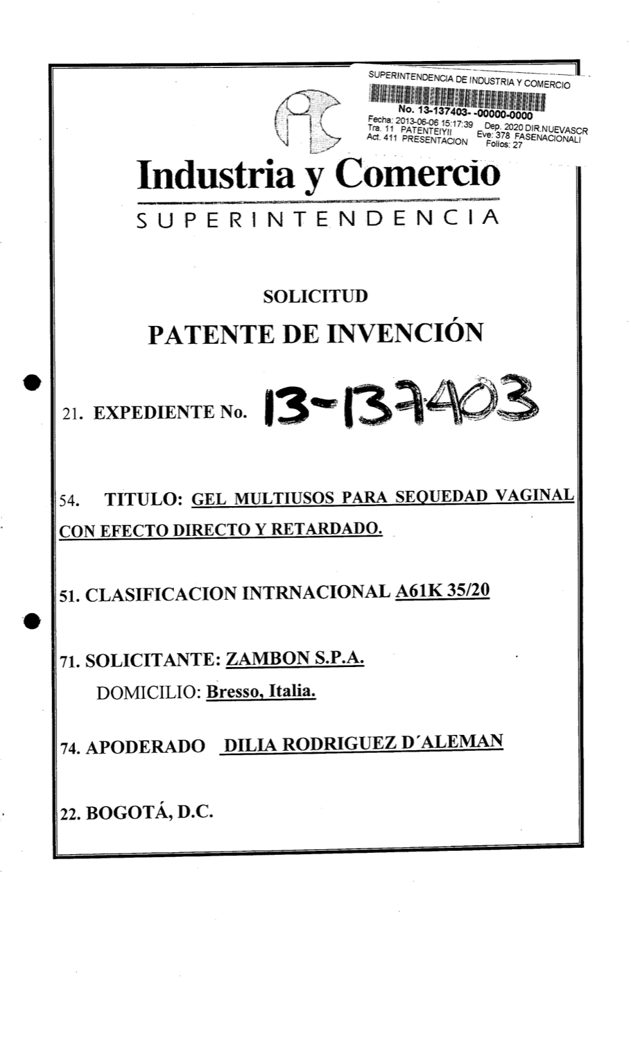GEL MULTIUSOS PARA SEQUEDAD VAGINAL CON EFECTO DIRECTO Y RETARDO