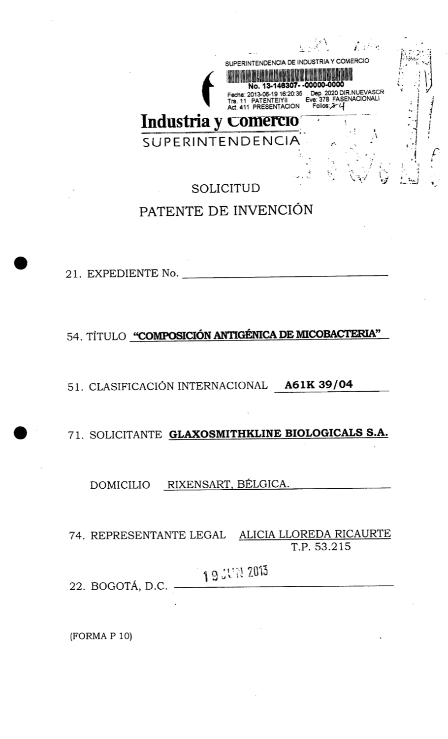COMPOSICIÓN ANTIGÉNICA DE MICOBACTERIA