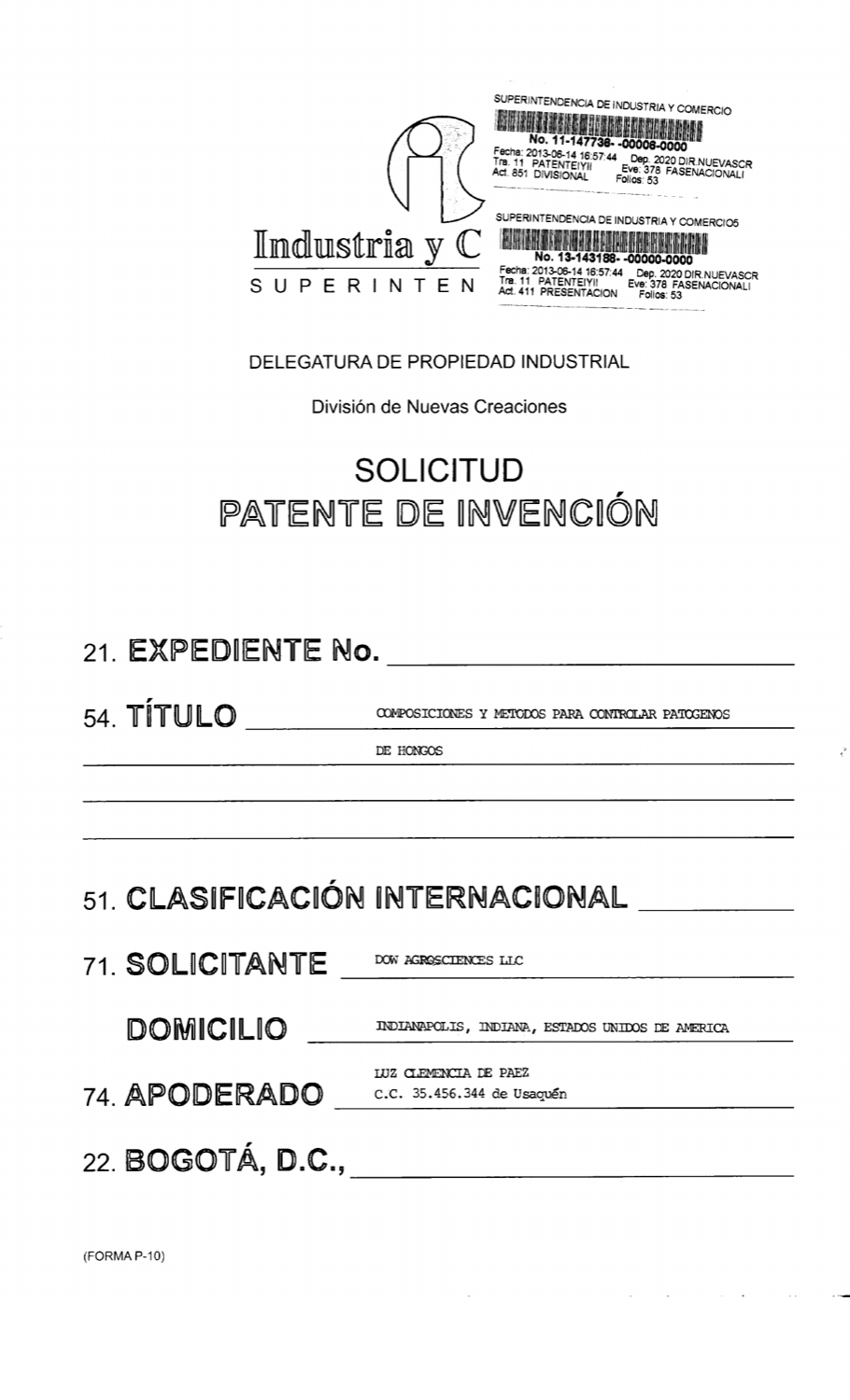 COMPOSICIONES Y MÉTODOS PARA CONTROLAR PATÓGENOS DE HONGOS
