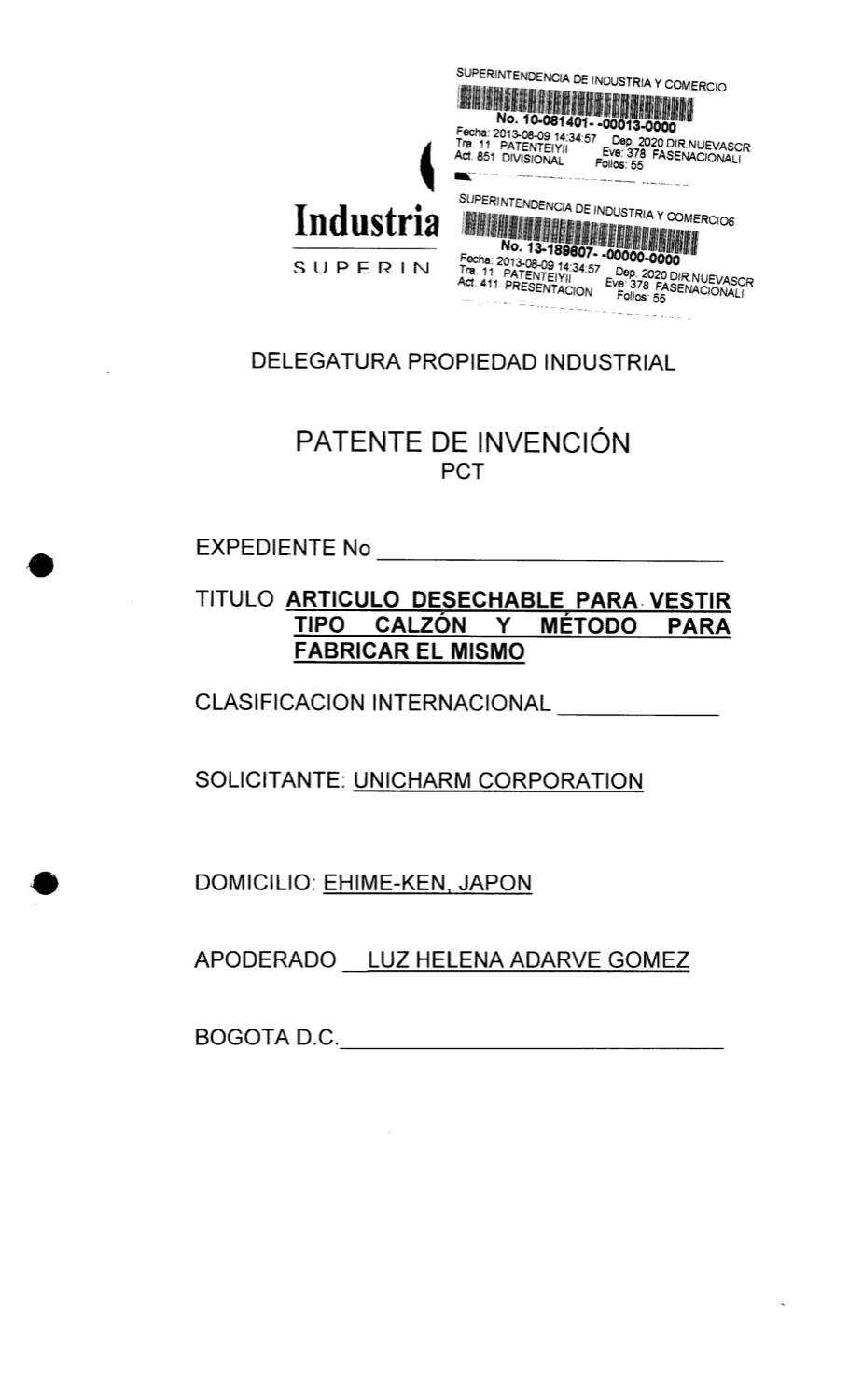 ARTICULO DESECHABLE PARA VESTIR TIPO CALZON Y METODO PARA FABRICAR EL MISMO.