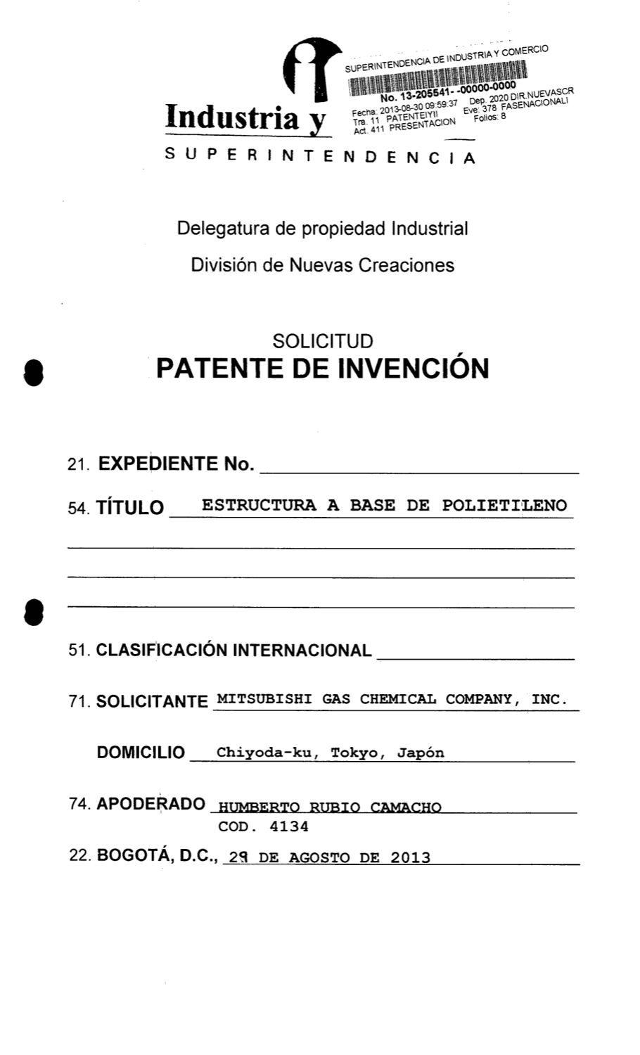 ESTRUCTURA A BASE DE POLIETILENO