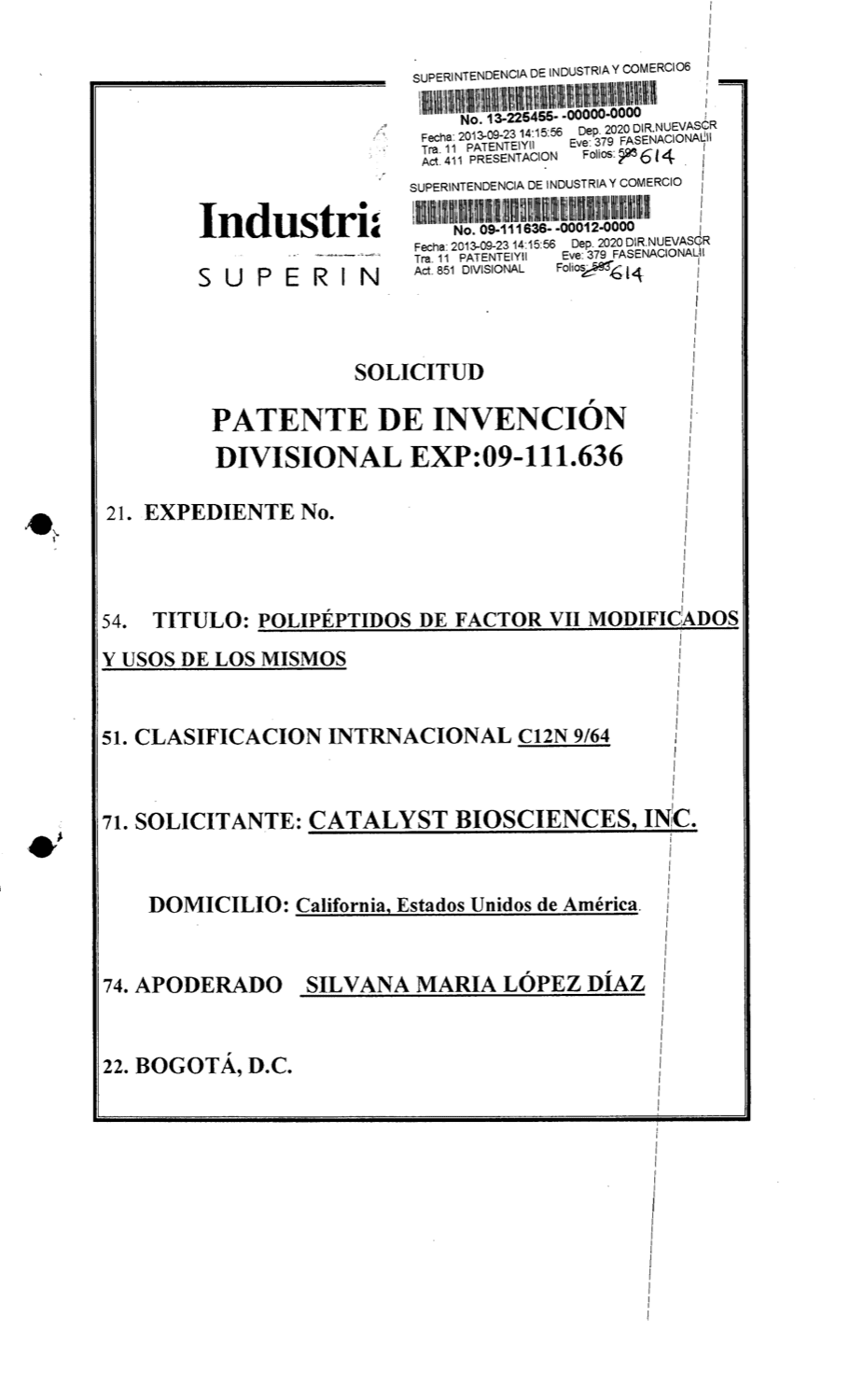POLIPEPTIDOS DE FACTOR VII MODIFICADOS Y USOS DE LOS MISMOS