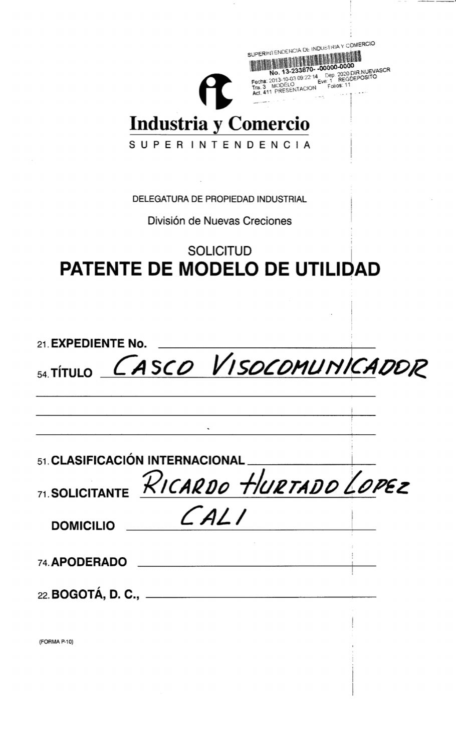 CASCO VISOCOMUNICADOR