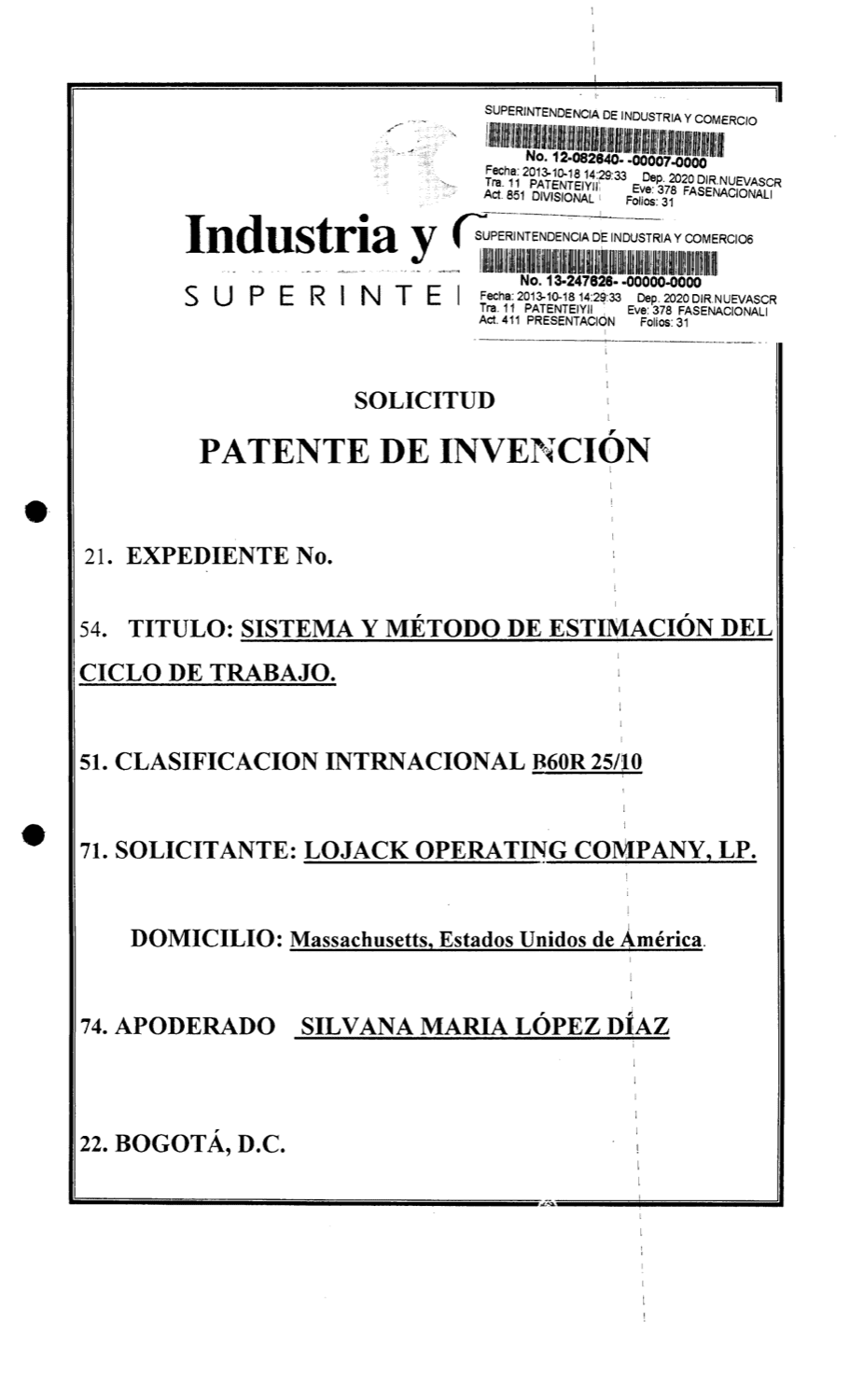 SISTEMA Y MÉTODO DE ESTIMACIÓN DEL CICLO DE TRABAJO