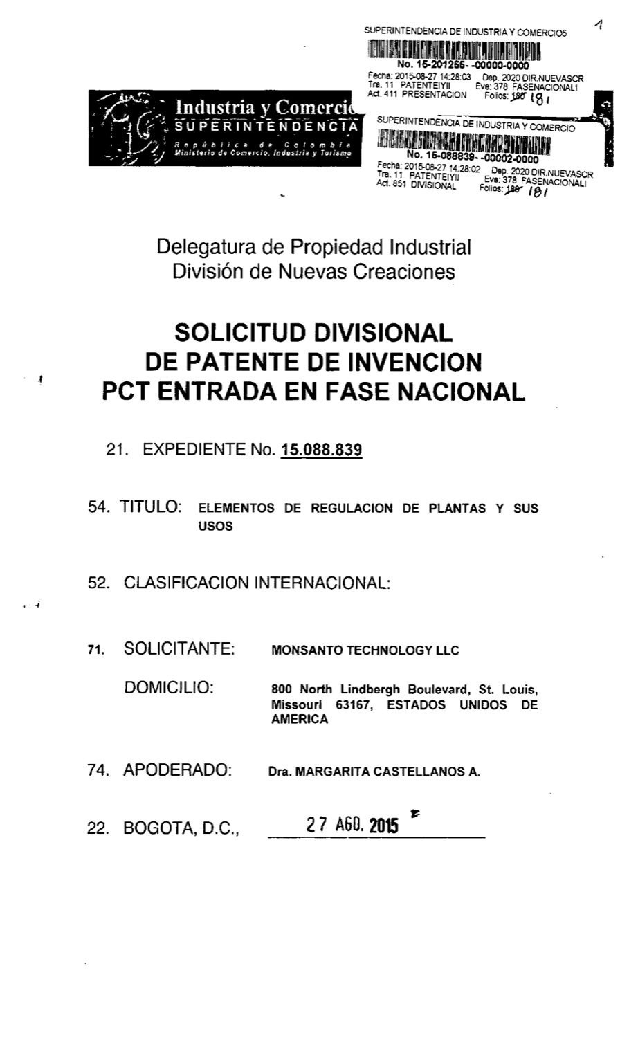 ELEMENTOS DE REGULACIÓN DE PLANTAS