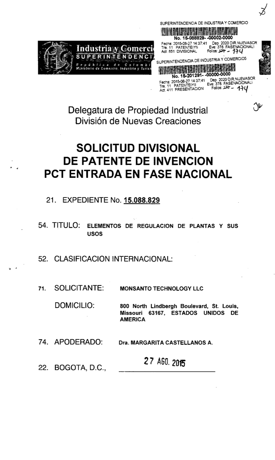 ELEMENTOS DE REGULACIÓN DE PLANTAS
