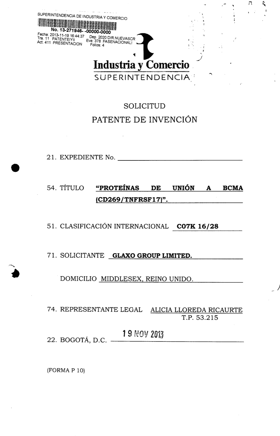 PROTEÍNA DE UNIÓN A BCMA (CD269/TNFRSF17)