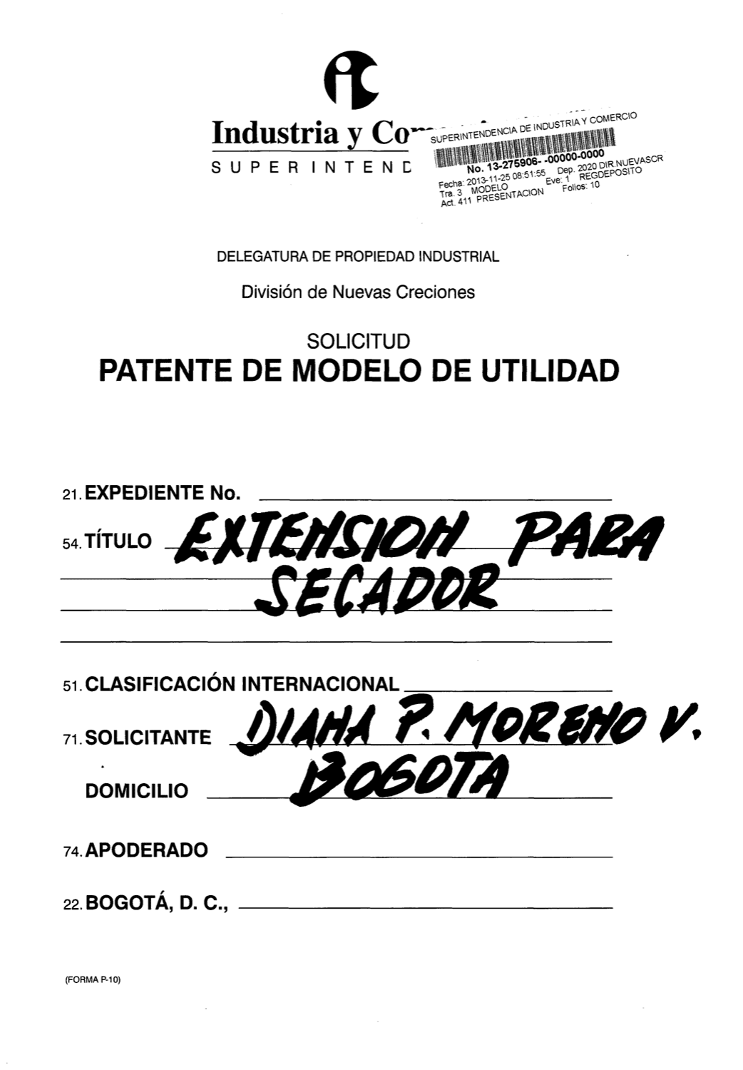 EXTENSIÓN PARA SECADORES