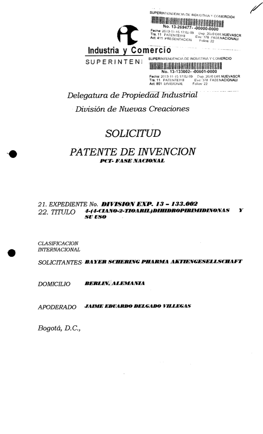 4-(4-CIANO-2-TIOARIL)DIHIDROPIRIMIDINONAS Y SU USO