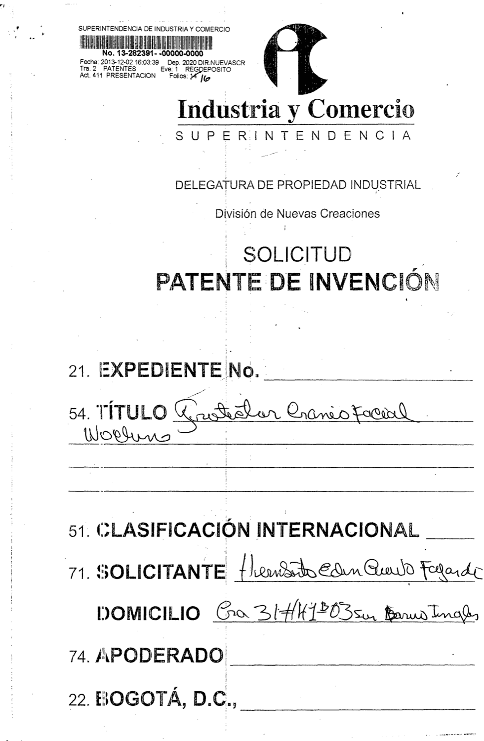PROTECTOR CRANEO FACIAL NOCTURNO