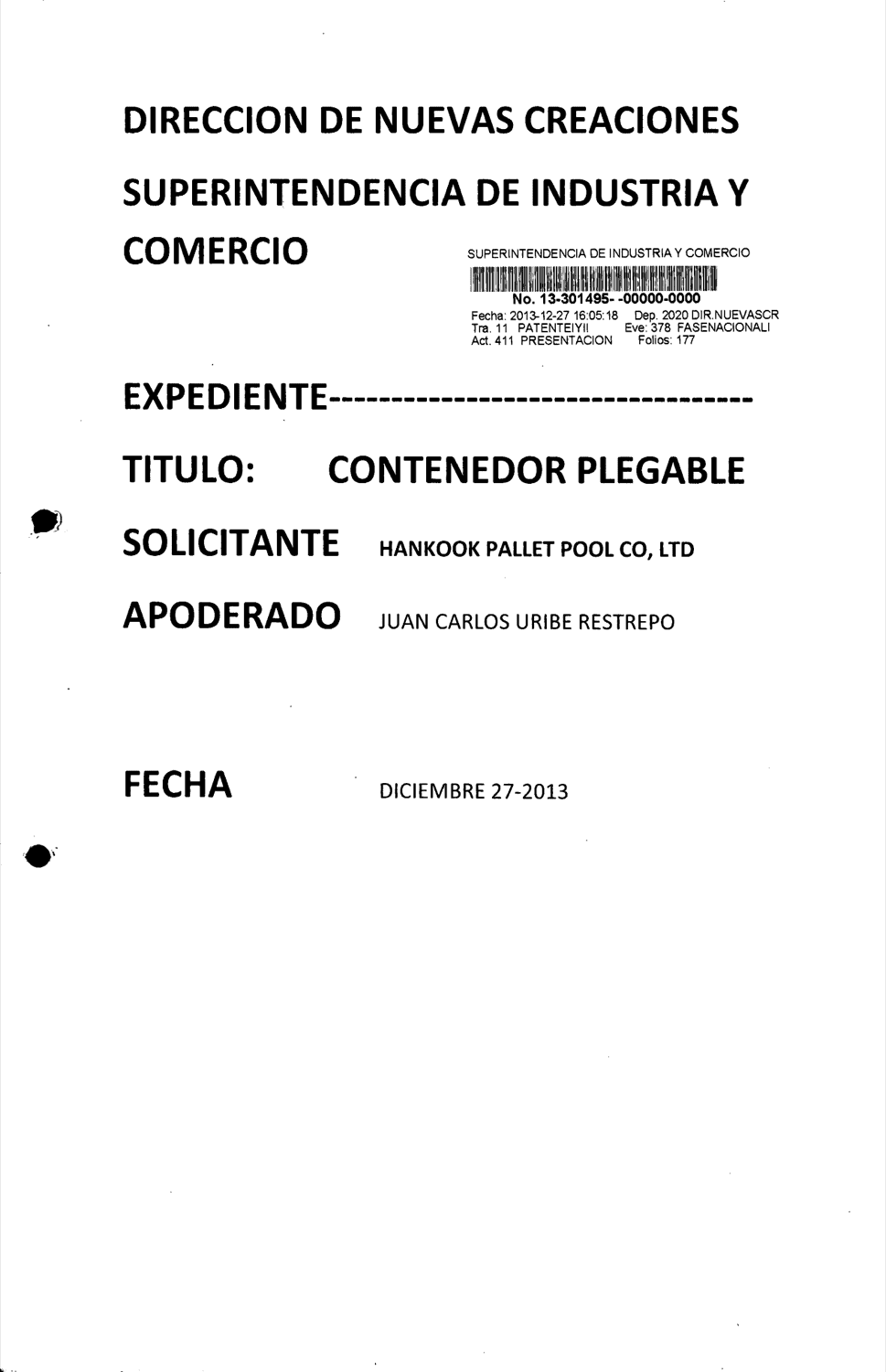 CONTENEDOR PLEGABLE