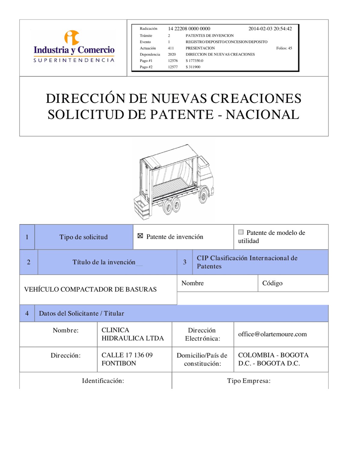 VEHÍCULO COMPACTADOR DE BASURAS