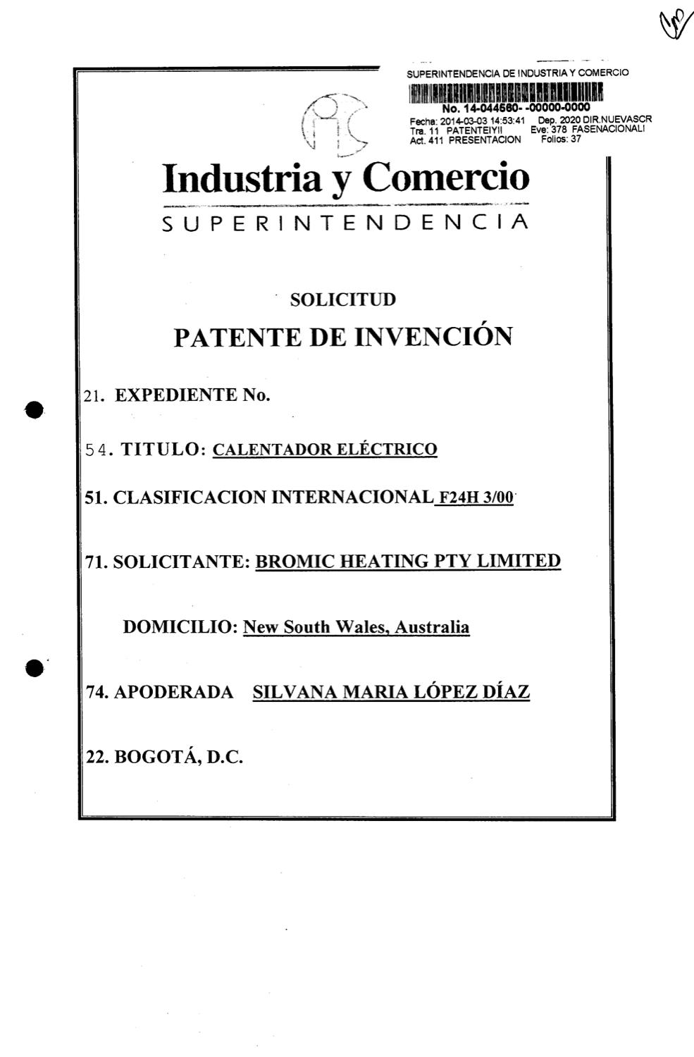 CALENTADOR ELÉCTRICO