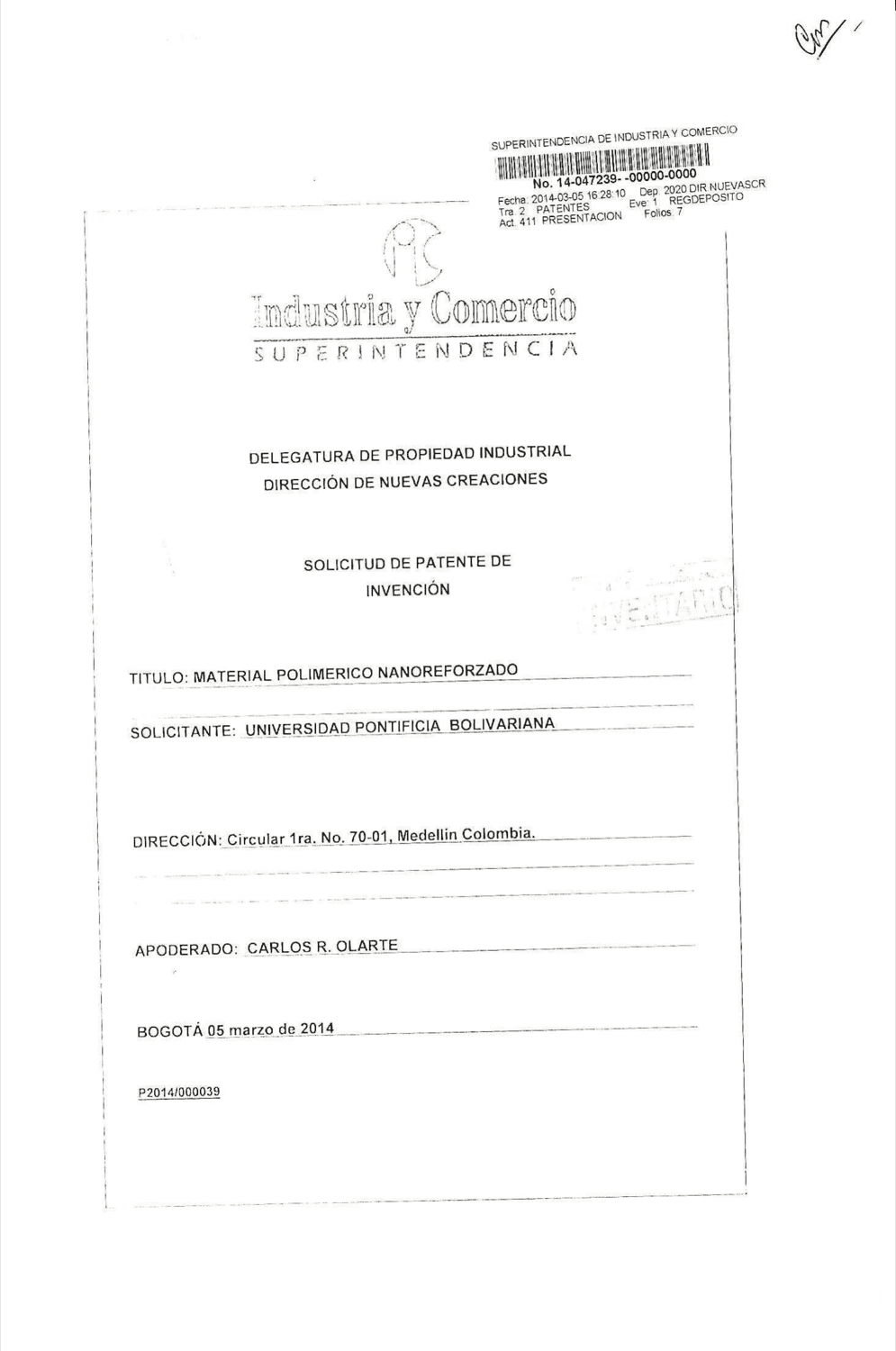 MATERIAL POLIMÉRICO NANOREFORZADO