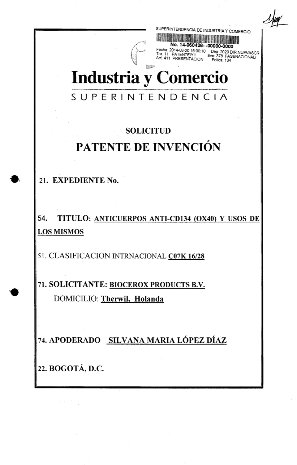 ANTICUERPO ANTI-CD134 (OX40)