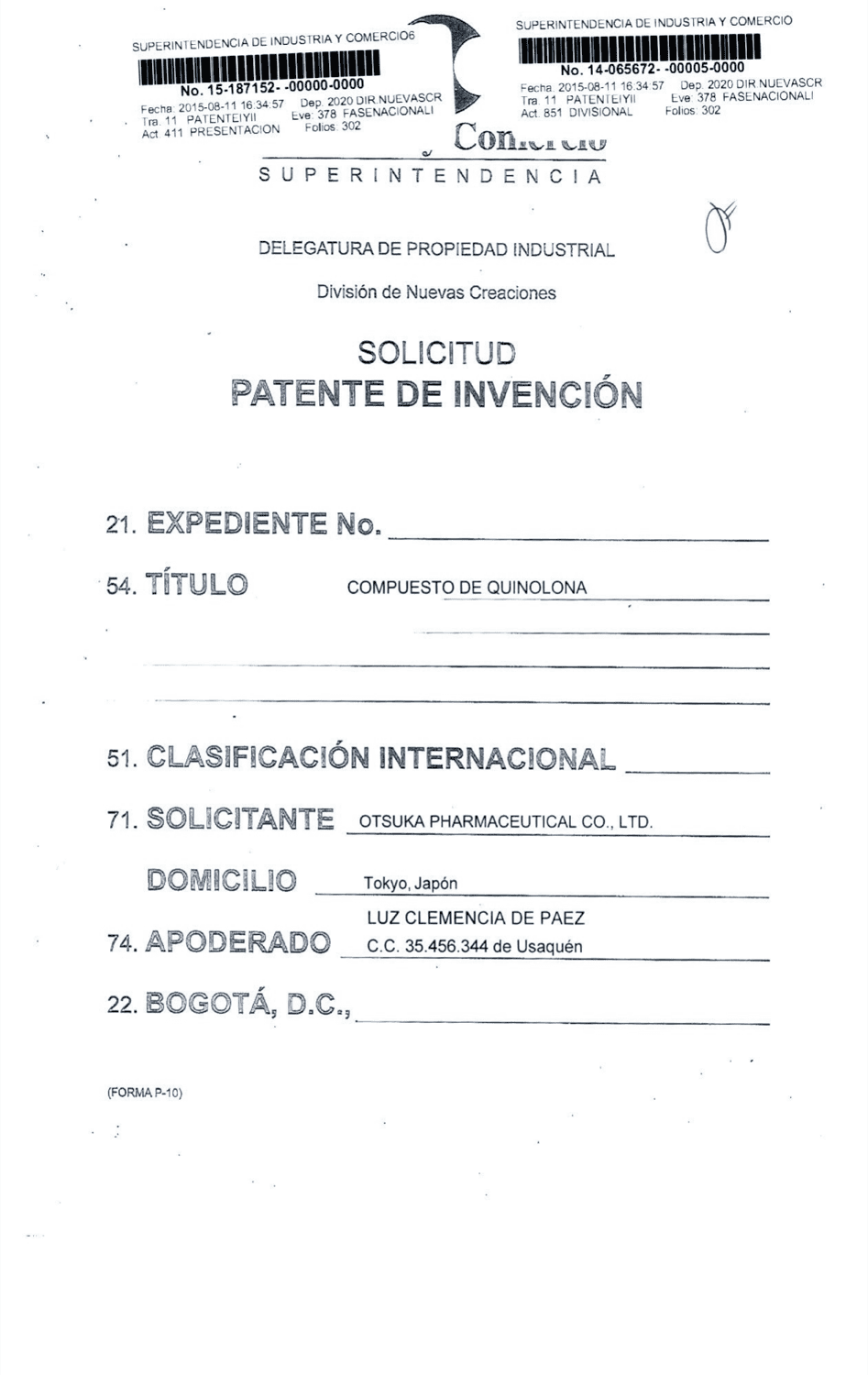 COMPUESTO DE QUINOLONA