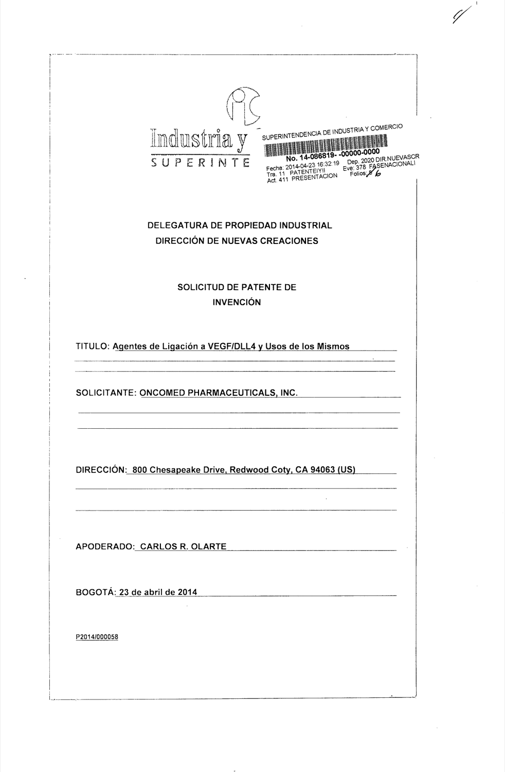 AGENTES DE UNIÓN A VEGF/DLL4