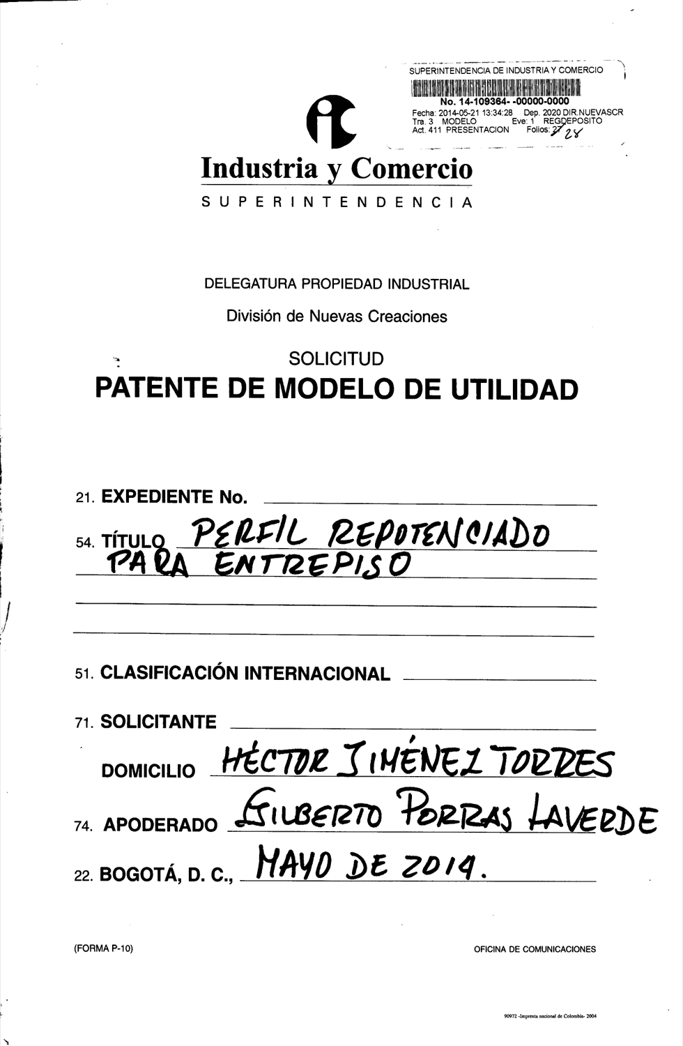 PERFIL REPOTENCIADO PARA ENTREPISO