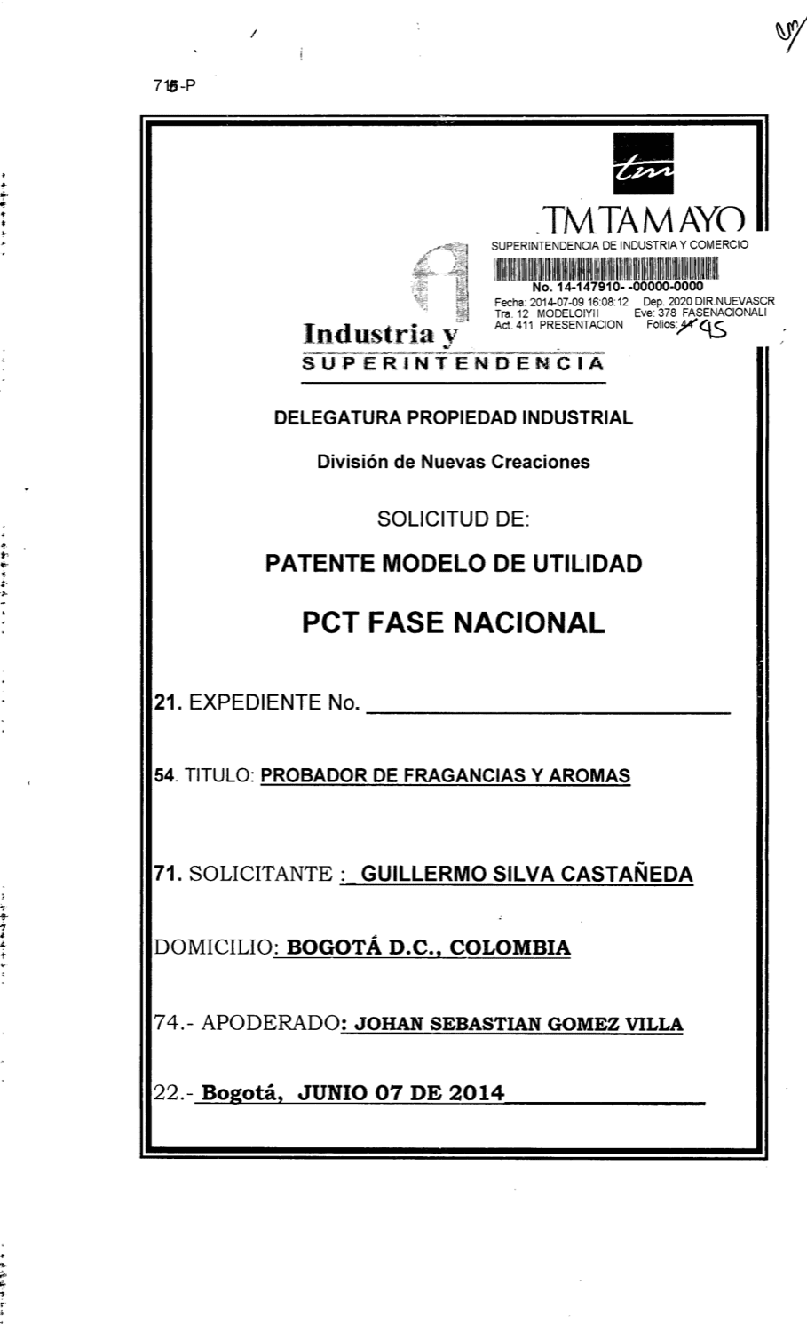 PROBADOR DE FRAGANCIAS Y AROMAS