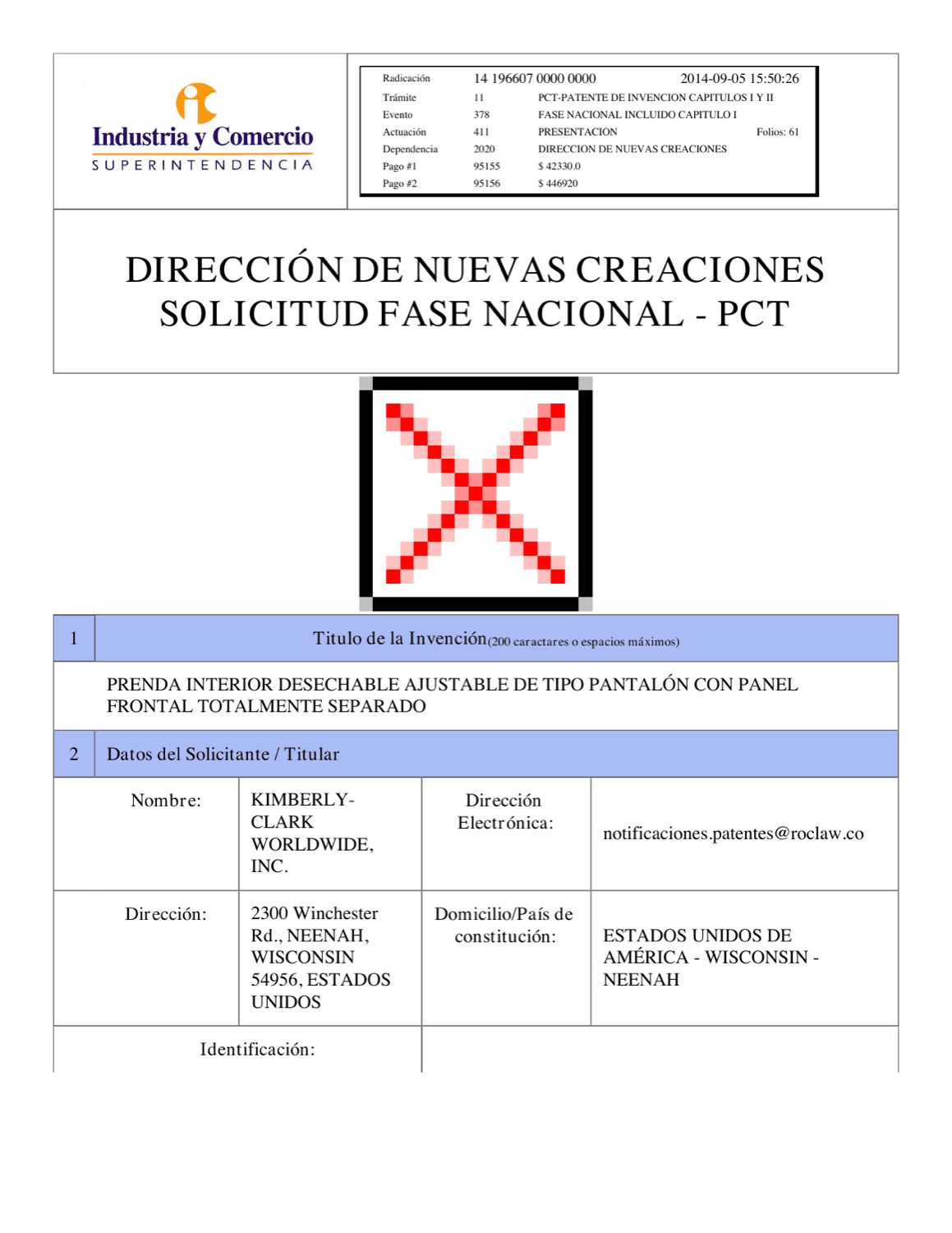 PRENDA INTERIOR DESECHABLE AJUSTABLE DE TIPO PANTALÓN CON PANEL FRONTAL TOTALMENTE SEPARADO