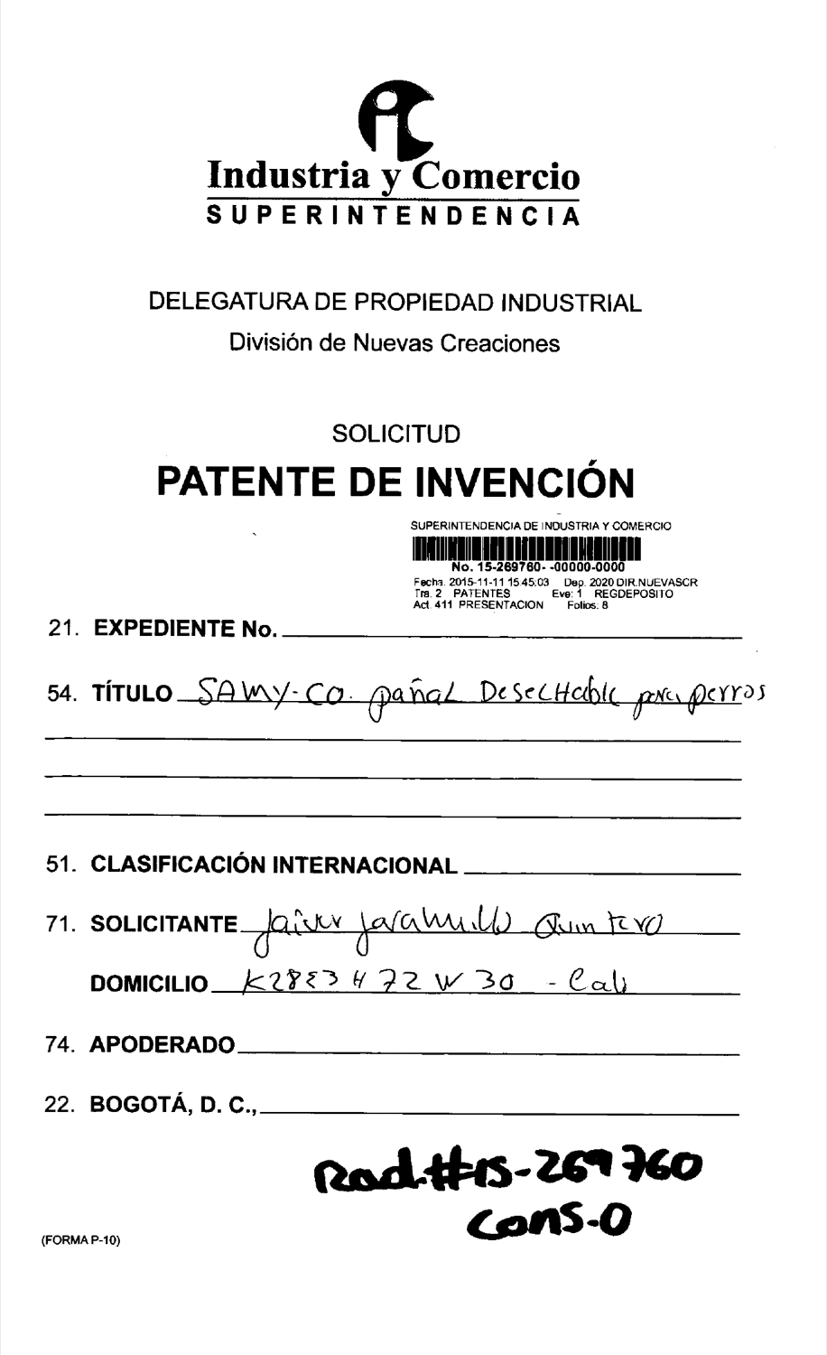 SAMY-CO PAÑAL DESECHABLE PARA PERROS
