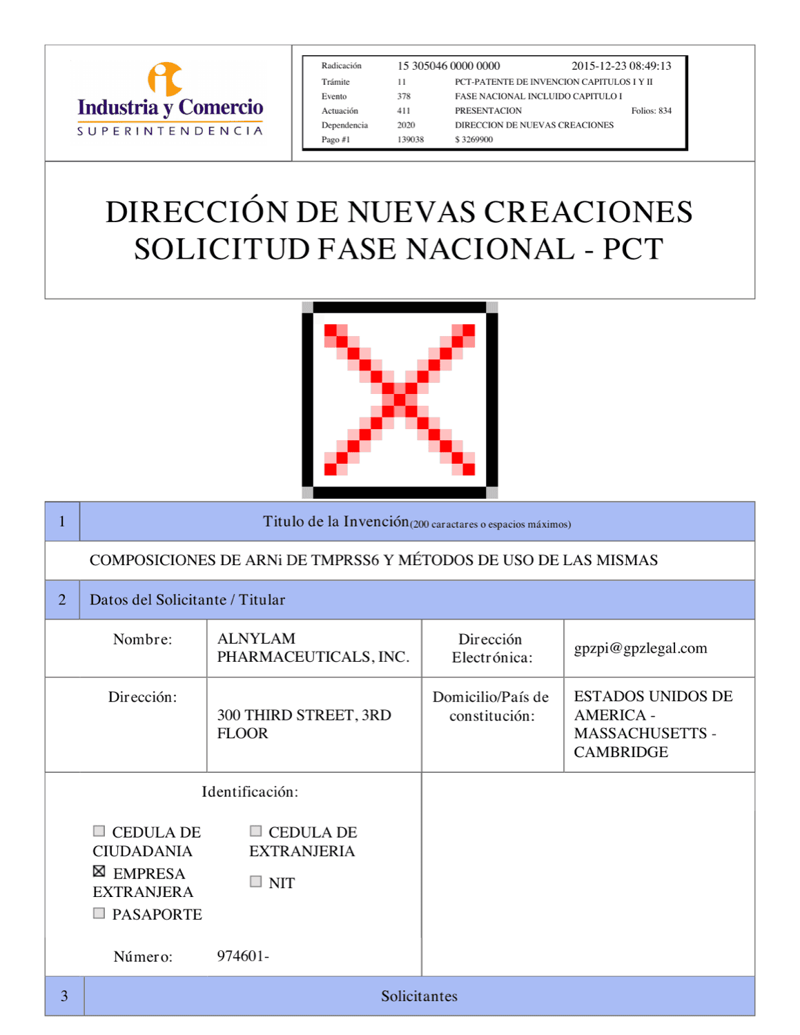 COMPOSICIONES DE ARNI DE TMPRSS6