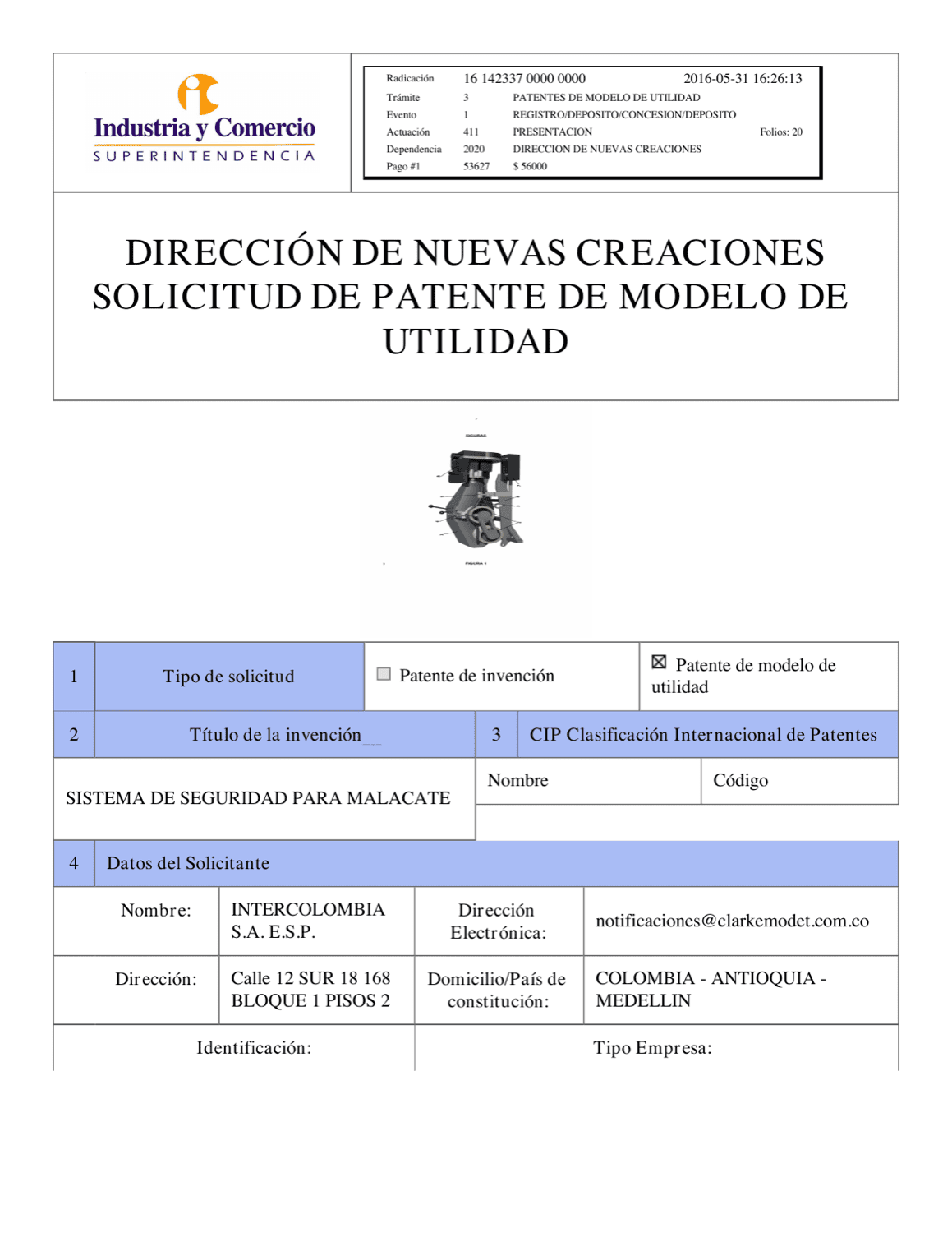 SISTEMA DE SEGURIDAD PARA MALACATE