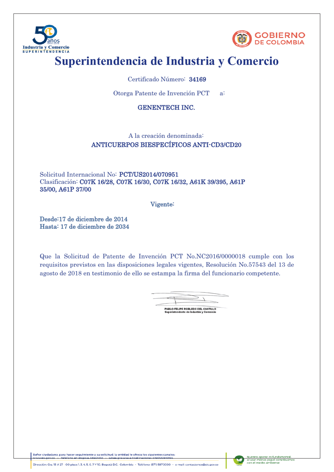 ANTICUERPOS BIESPECÍFICOS ANTI-CD3/CD20