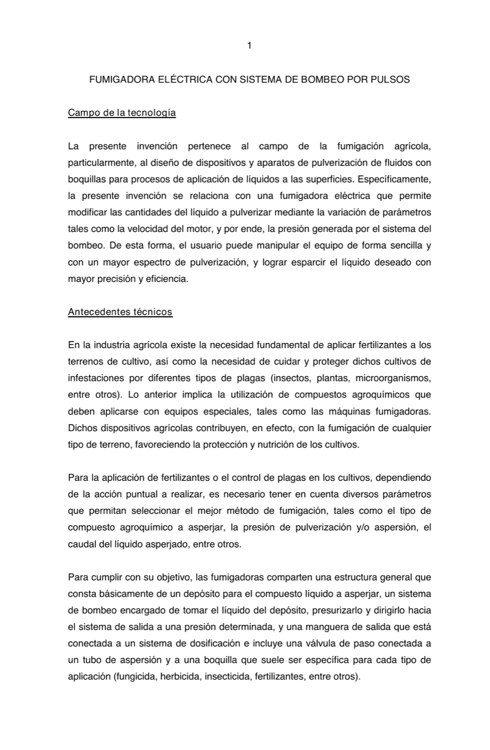 FUMIGADORA ELÉCTRICA CON SISTEMA DE BOMBEO POR PULSOS