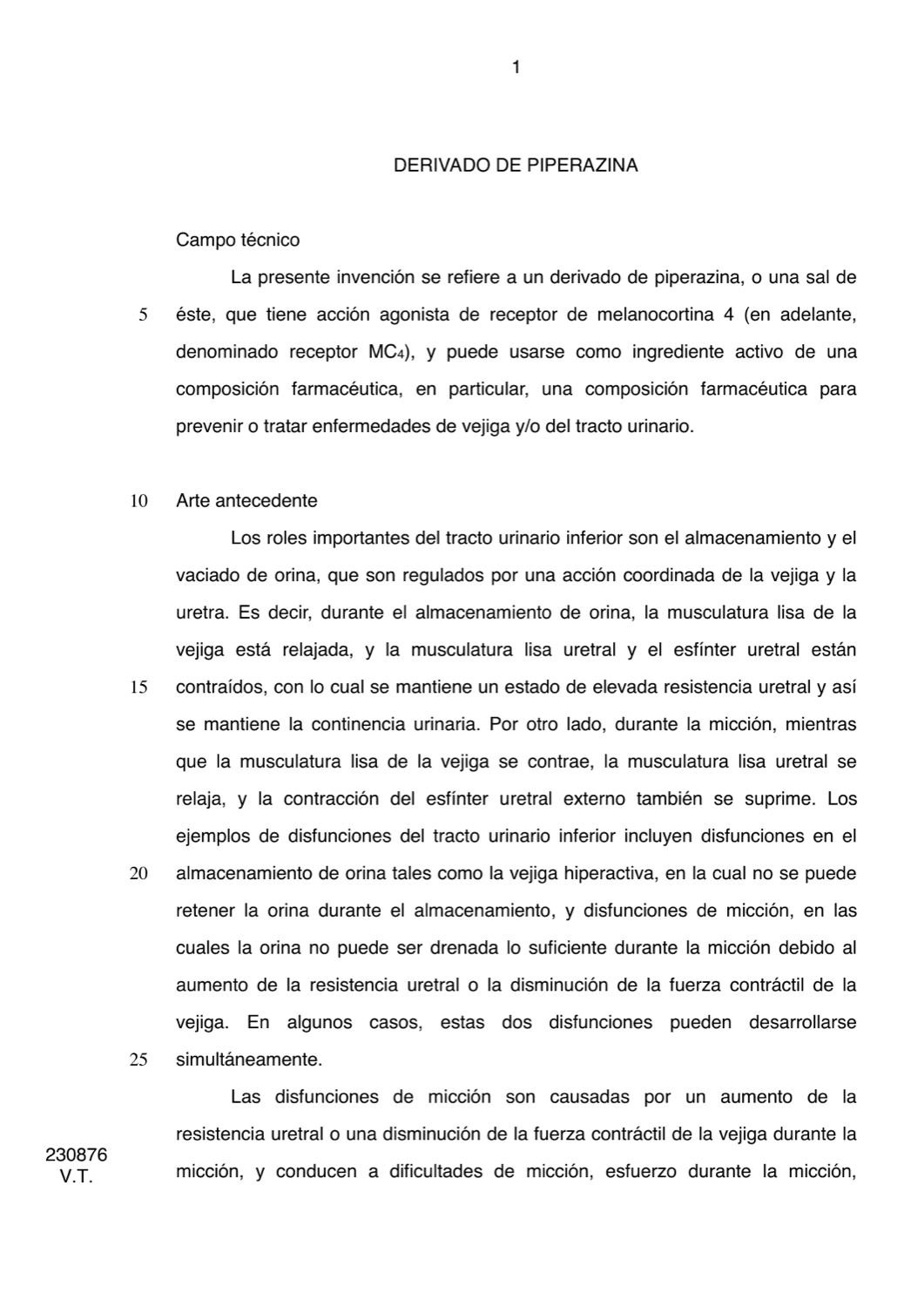 DERIVADO DE PIPERAZINA