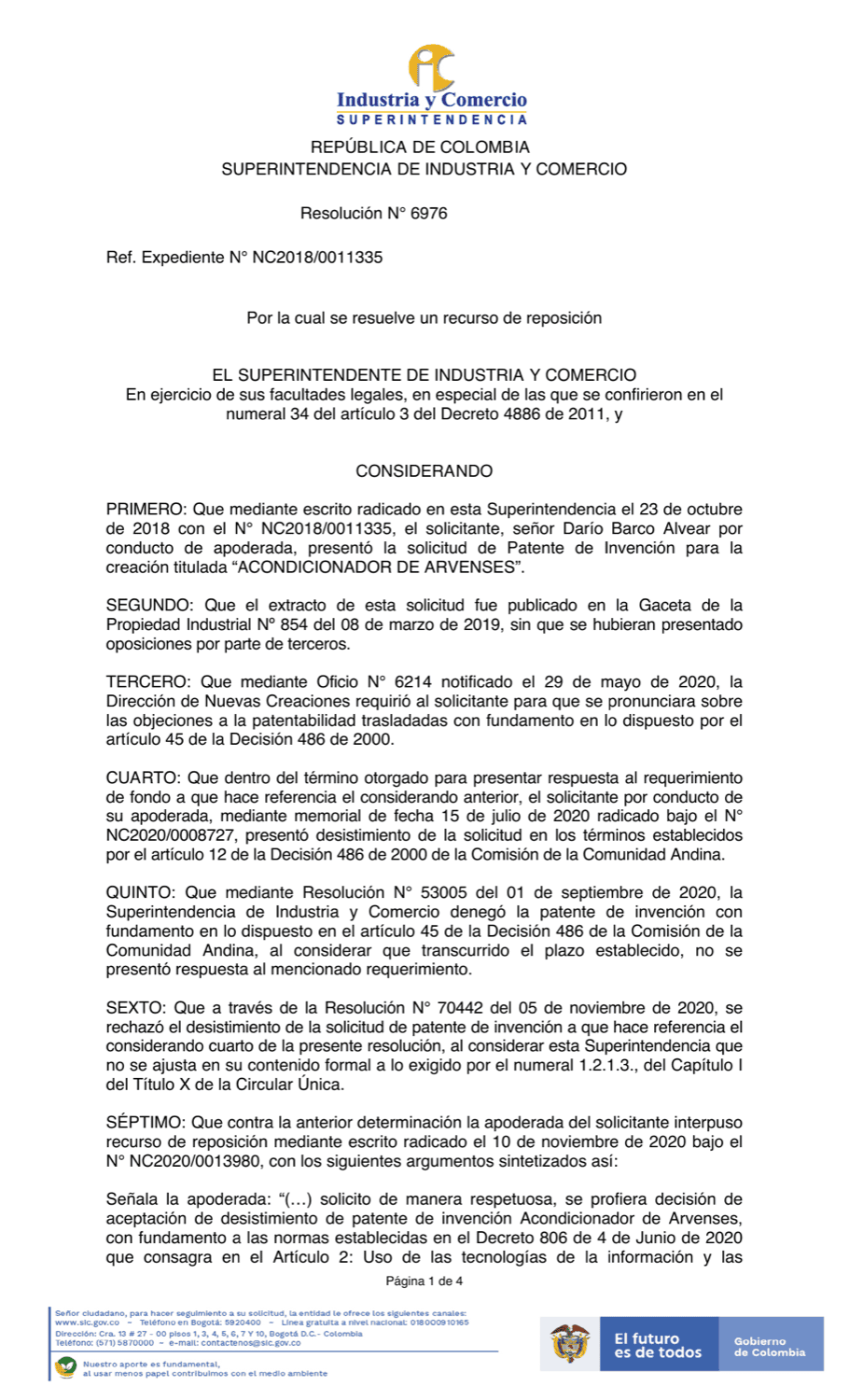 ACONDICIONADOR DE ARVENSES