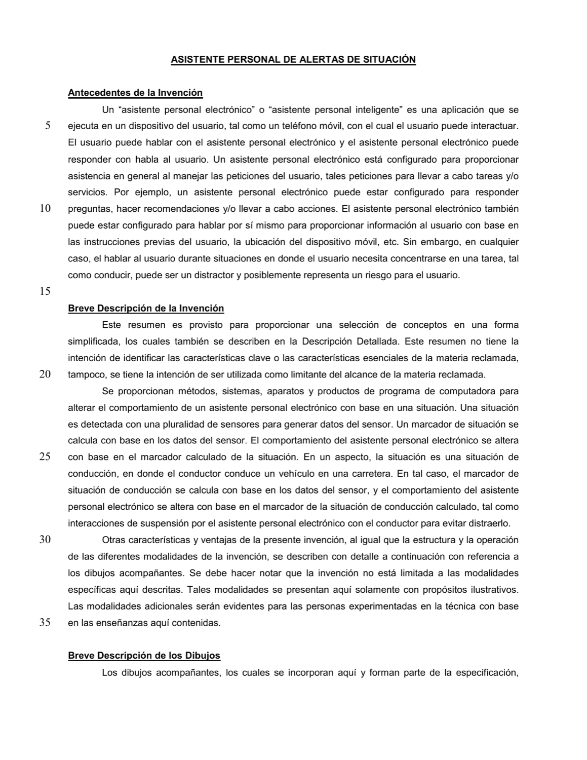 ASISTENTE PERSONAL DE ALERTAS DE SITUACIÓN