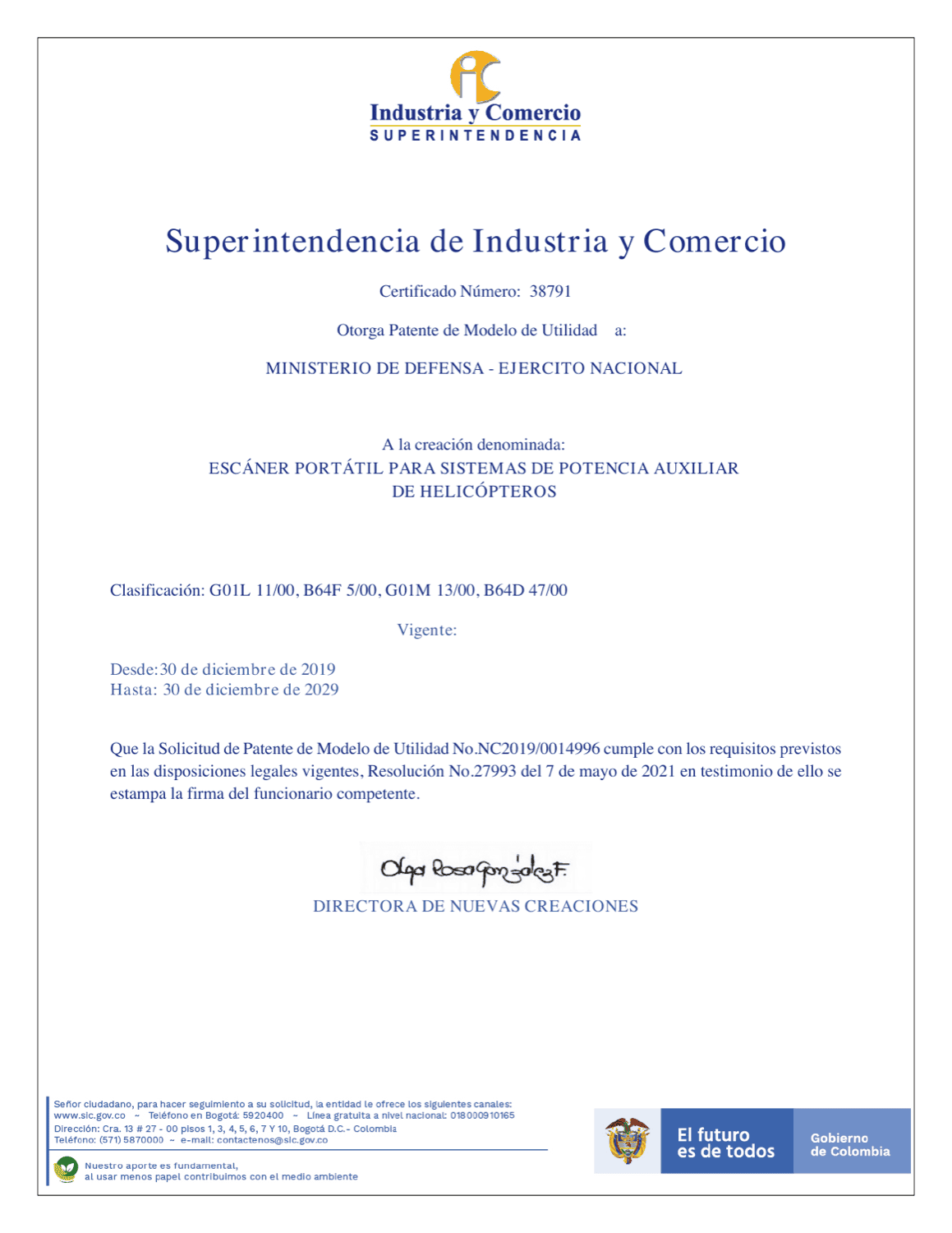 ESCÁNER PORTÁTIL PARA SISTEMAS DE POTENCIA AUXILIAR DE HELICÓPTEROS