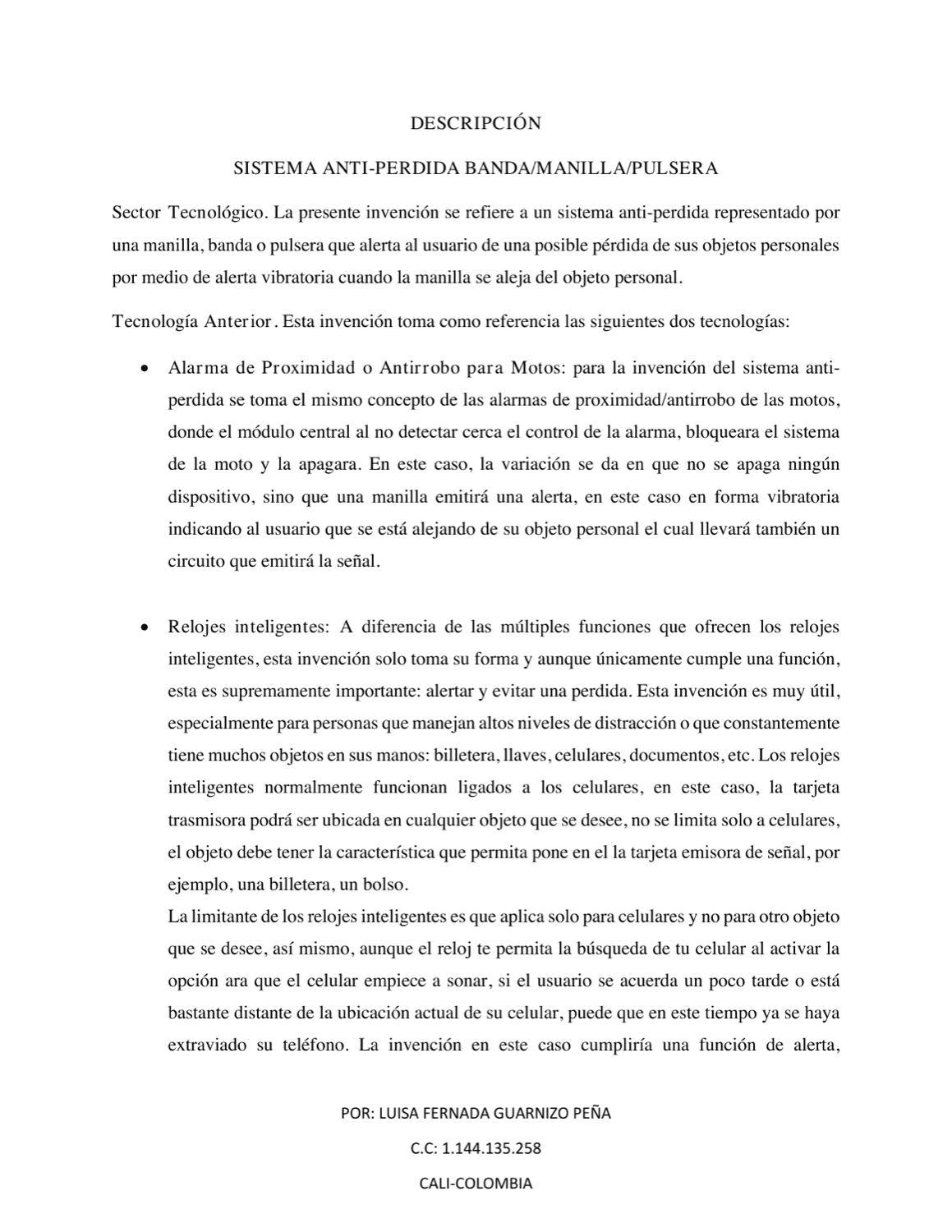 MANILLA DE PROXIMIDAD-SISTEMA ANTIPERDIDA