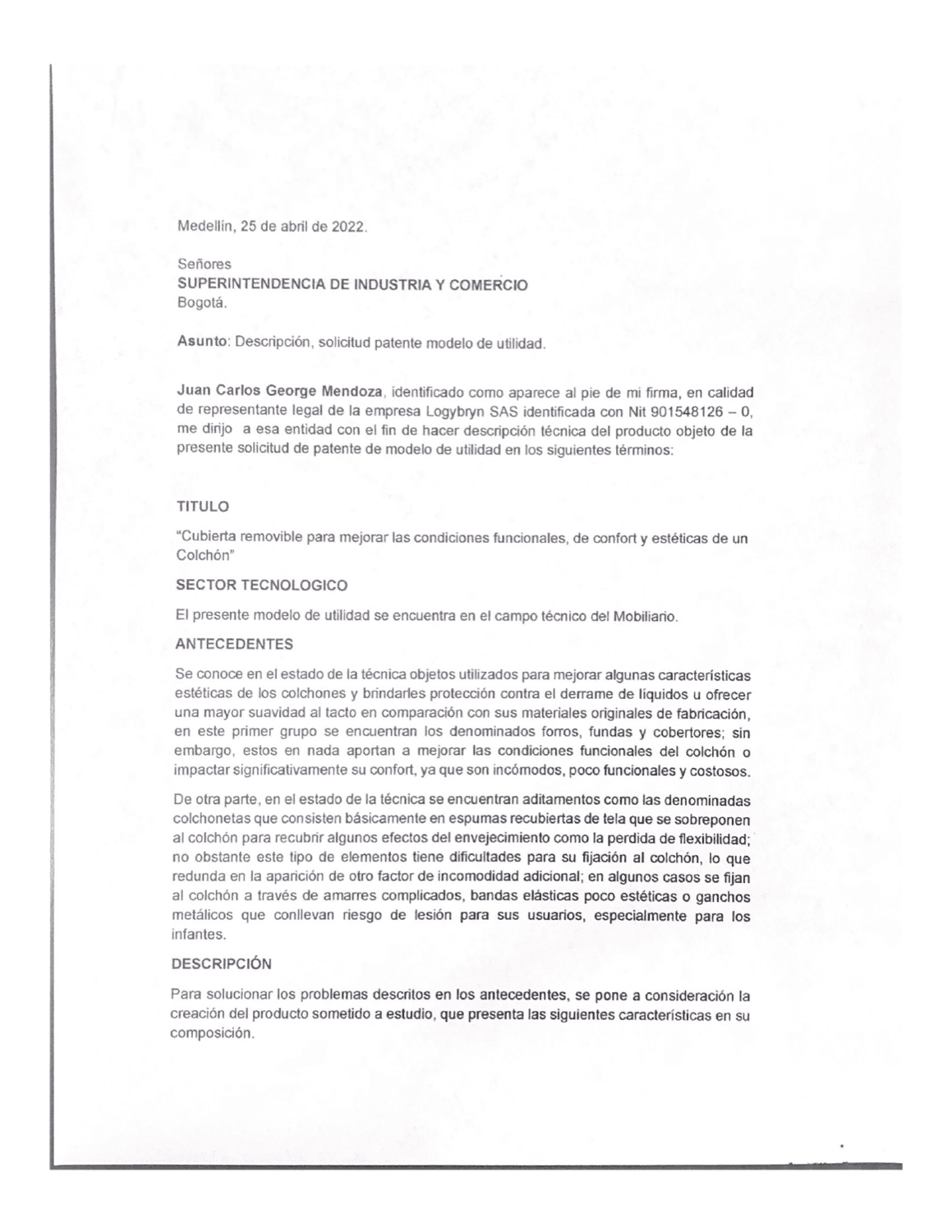CUBIERTA REMOVIBLE PARA MEJORAR LAS CONDICIONES FUNCIONALES, DE CONFORT Y ESTÉTICAS DE UN COLCHÓN