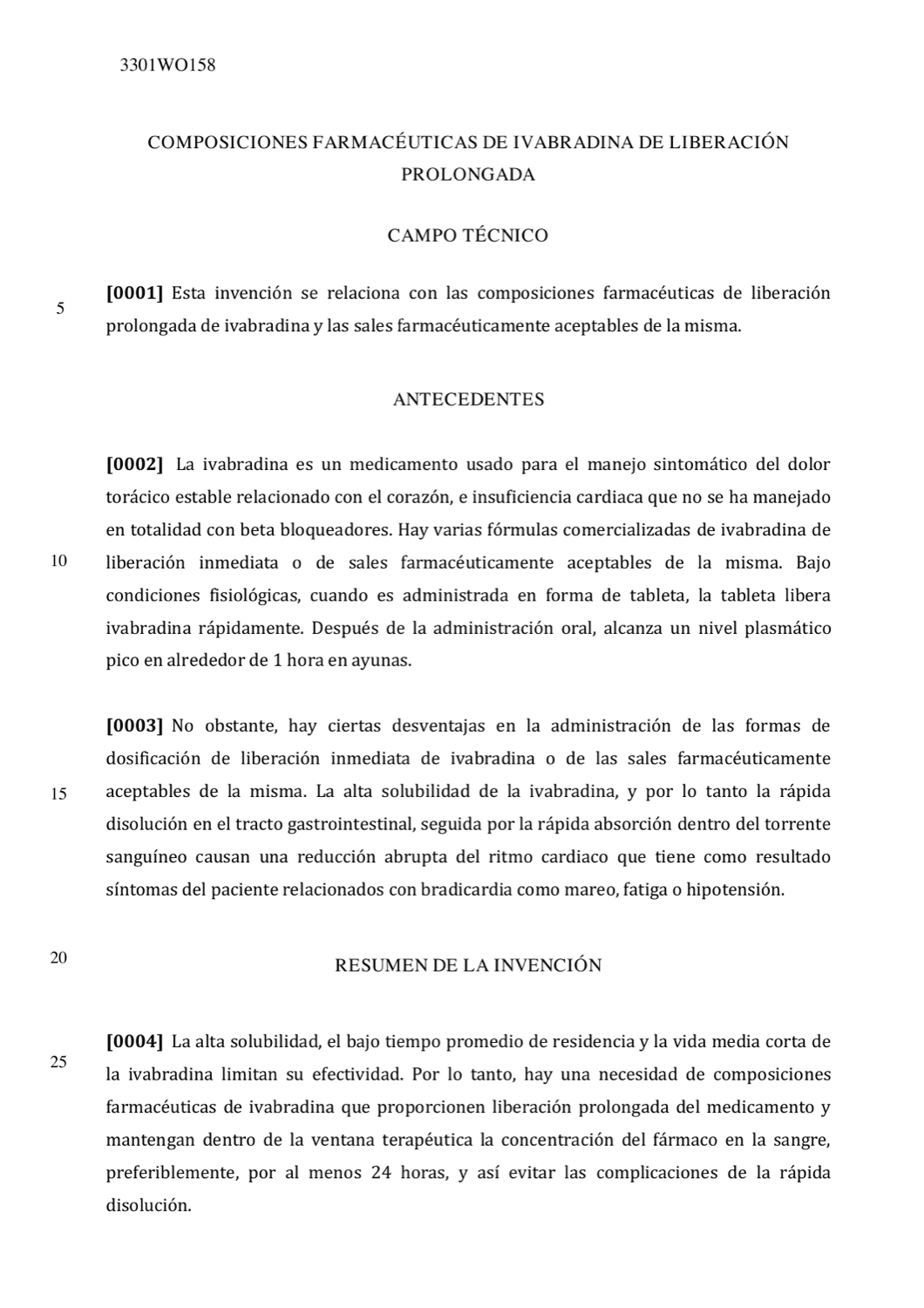 COMPOSICIONES FARMACÉUTICAS DE IVABRADINA DE LIBERACIÓN PROLONGADA