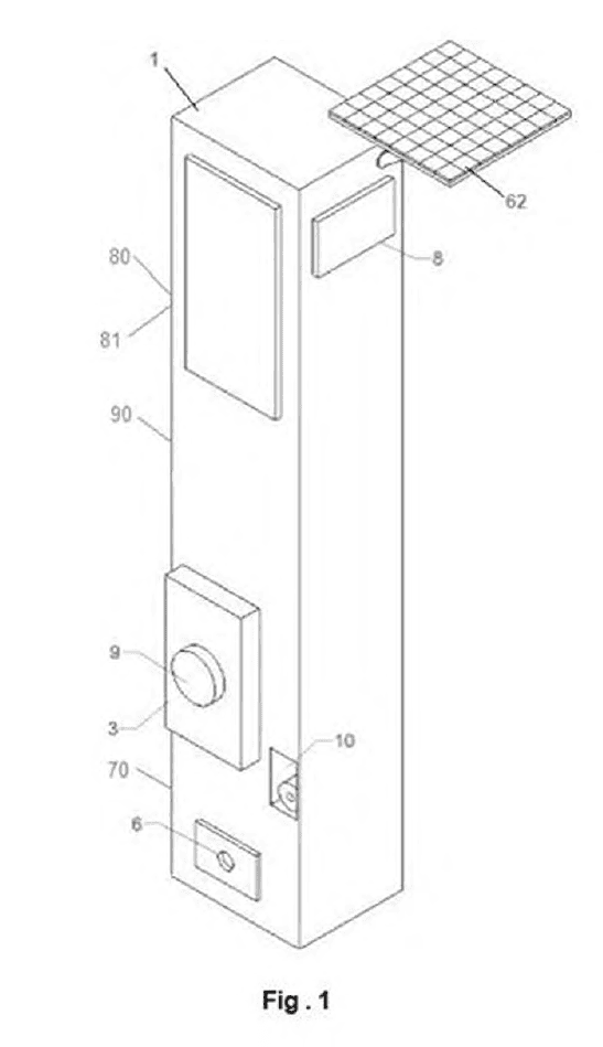 MECANISMO PARA DISPENSAR ROLLOS DE BOLSAS DE FORMA VERTICAL