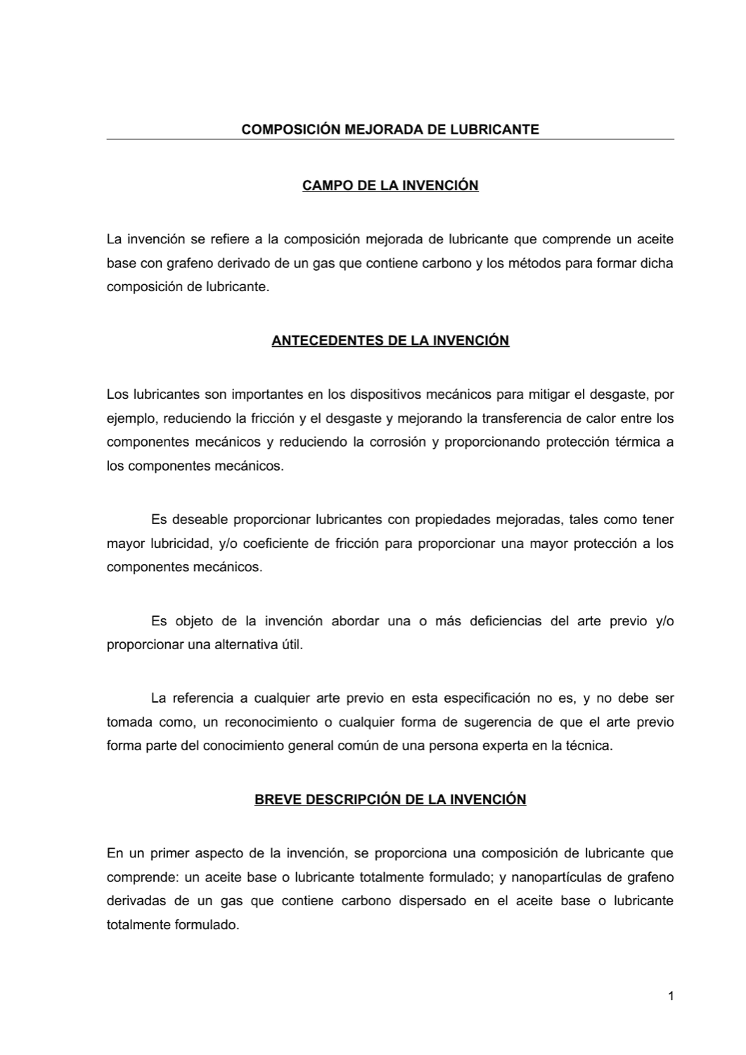 COMPOSICIÓN MEJORADA DE LUBRICANTE