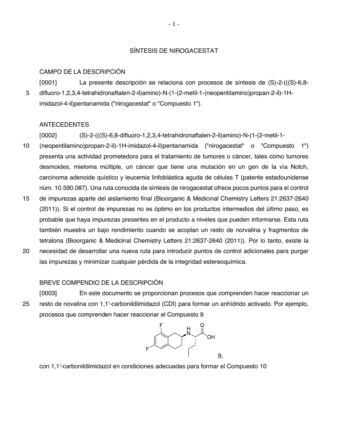 SÍNTESIS DE NIROGACESTAT