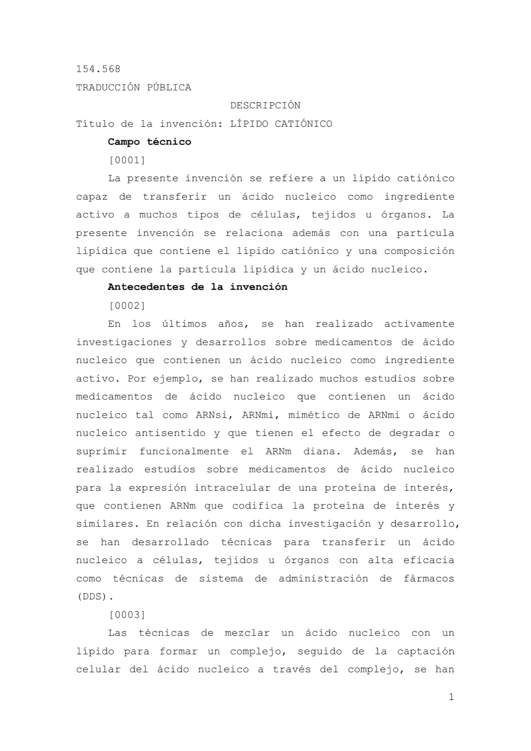 LÍPIDO CATIÓNICO