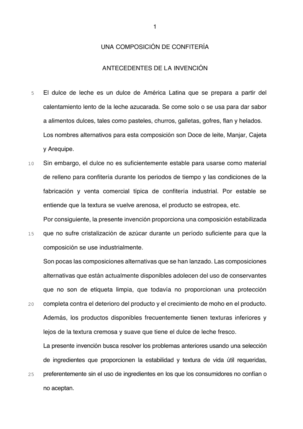 UNA COMPOSICIÓN DE CONFITERÍA