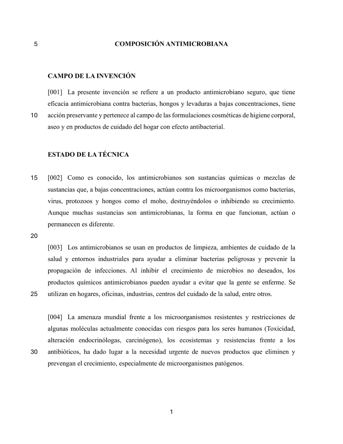 COMPOSICIÓN ANTIMICROBIANA