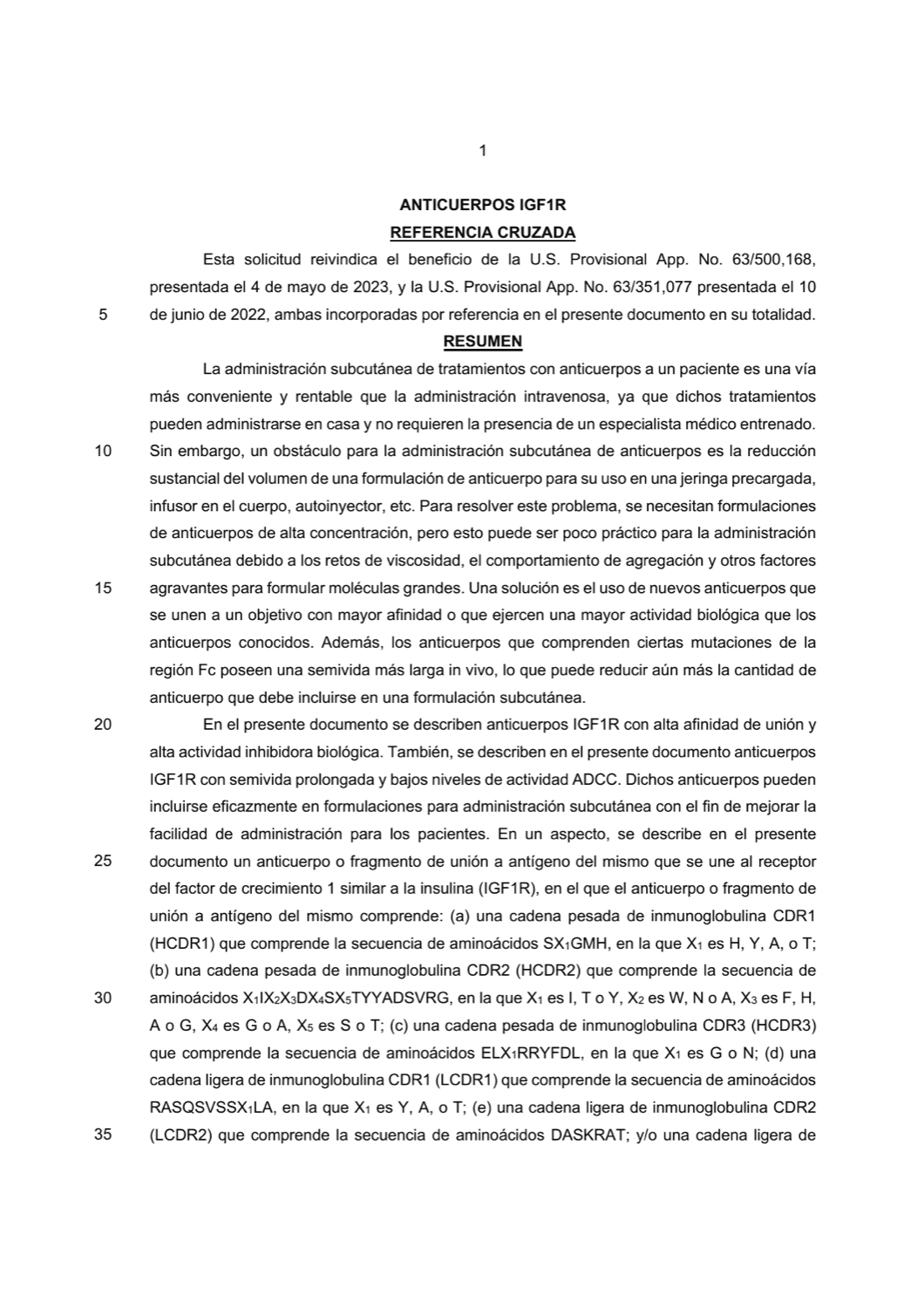 ANTICUERPOS IGF1R